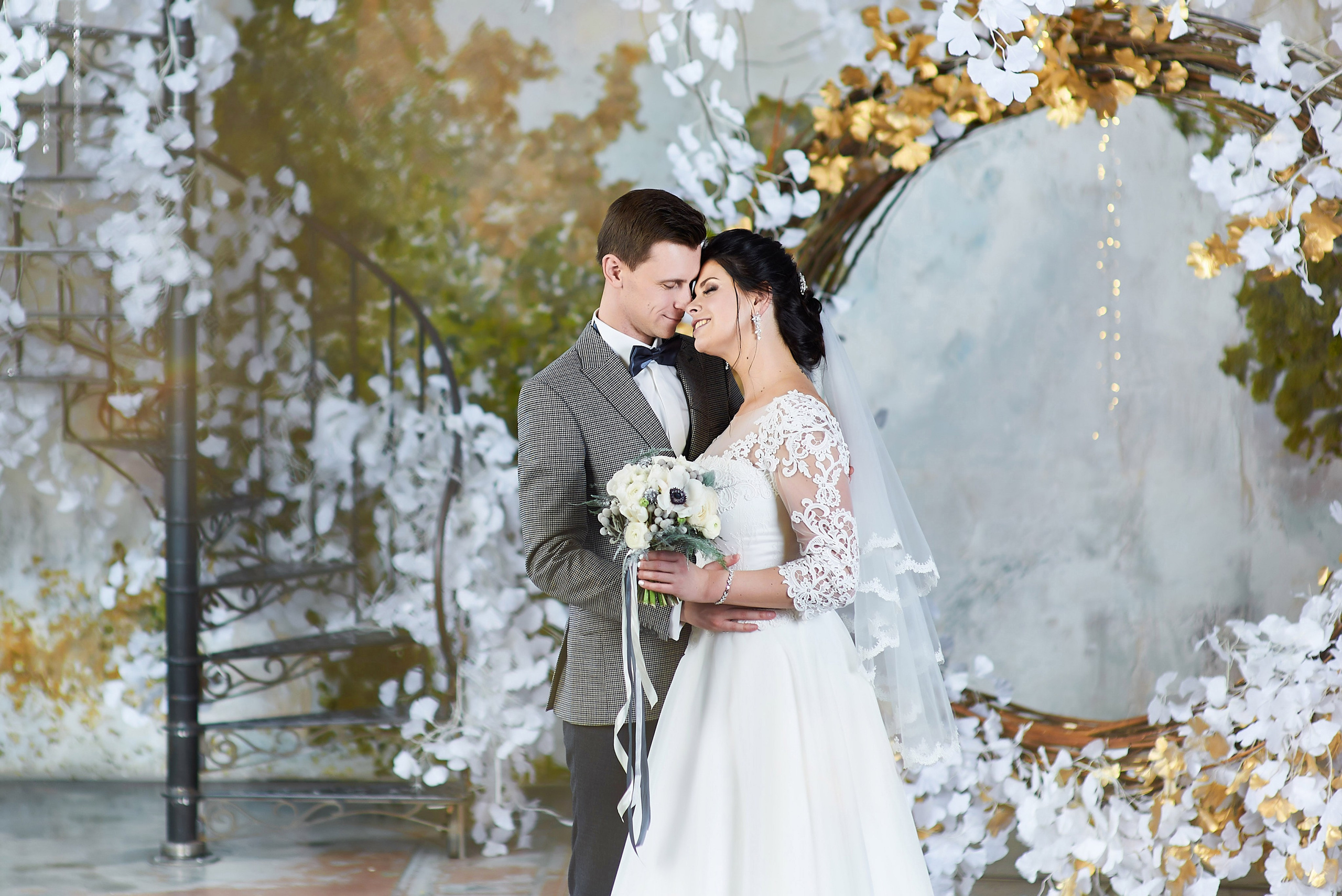 Наталия и Дмитрий (фотосессия в студии). Портретный, семейный и свадебный фотограф в Санкт-Петербурге и в Пушкине Ширяев Денис