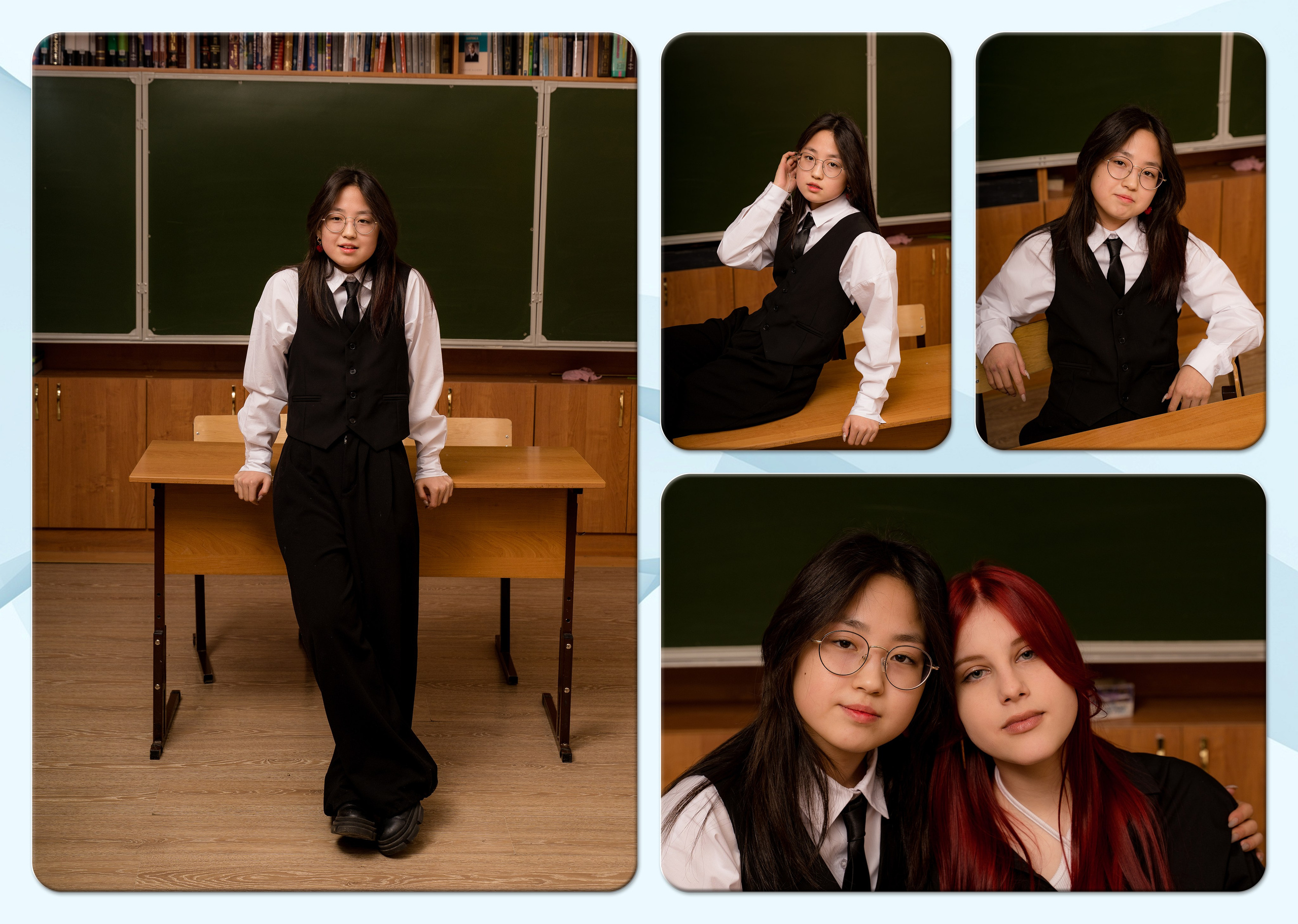 Выпускные альбомы премиум класса. Фотостудия Малина в городе Улан-Удэ. Фотограф Ирина Жарникова