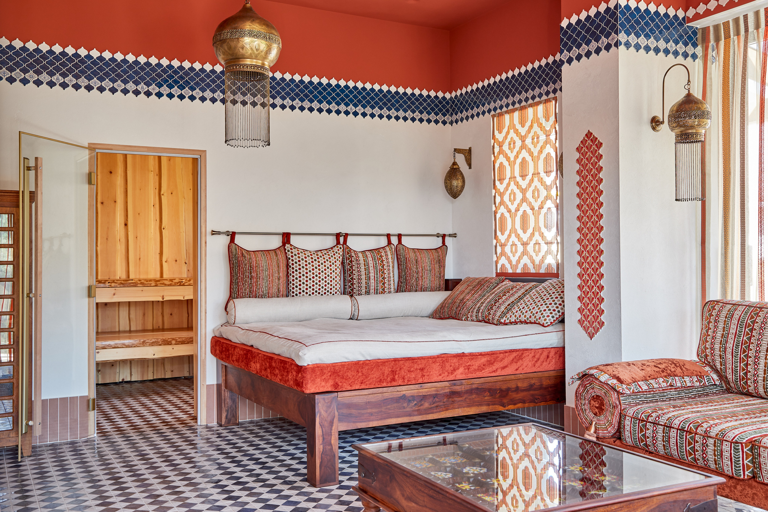 Реализованный проект частного СПА в марокканском стиле дизайнера Елены Алтуниной. Интерьерный фотограф Краснодар. Галина Ладыгина