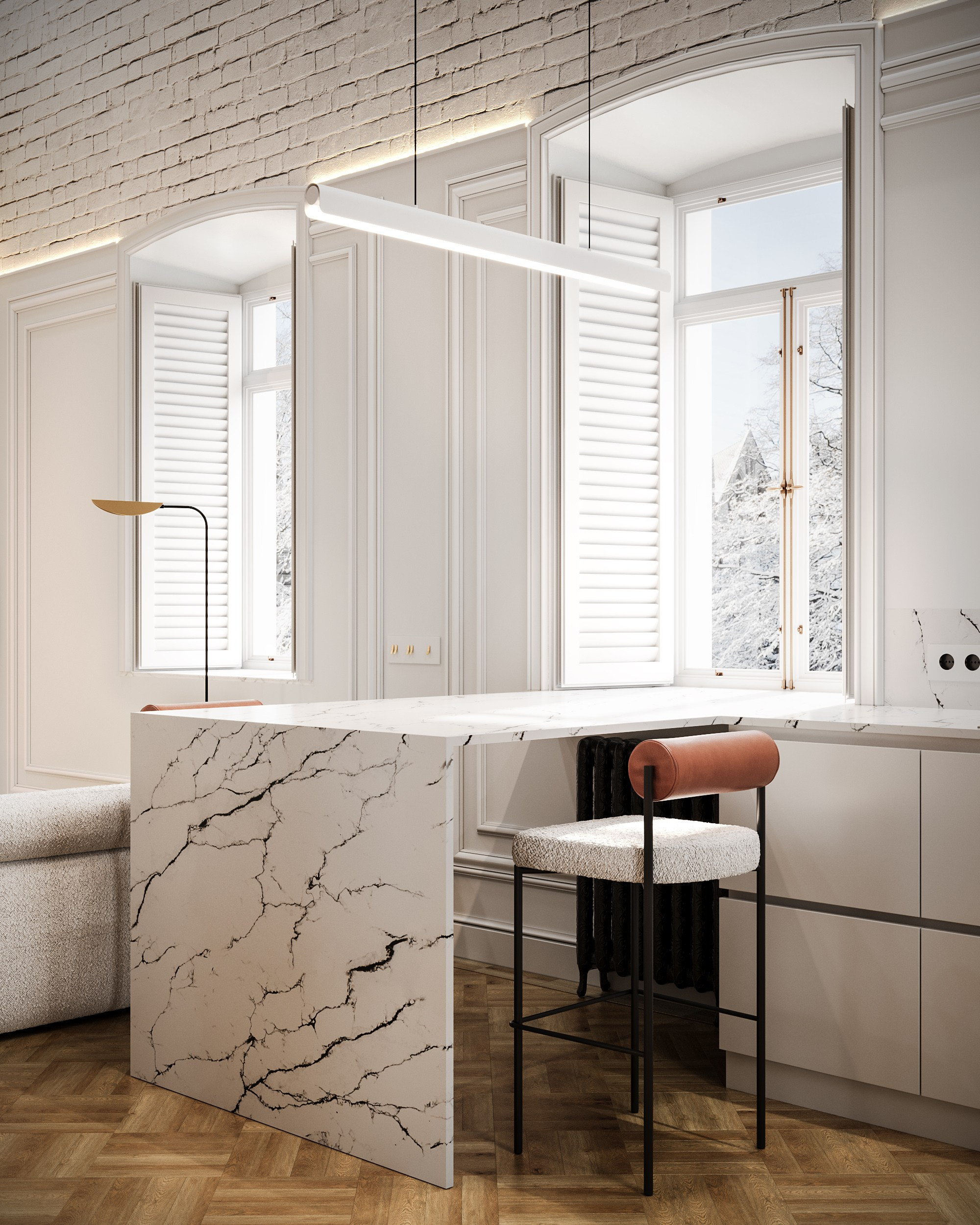 2-х этажная квартира. Студия 3D визуализации