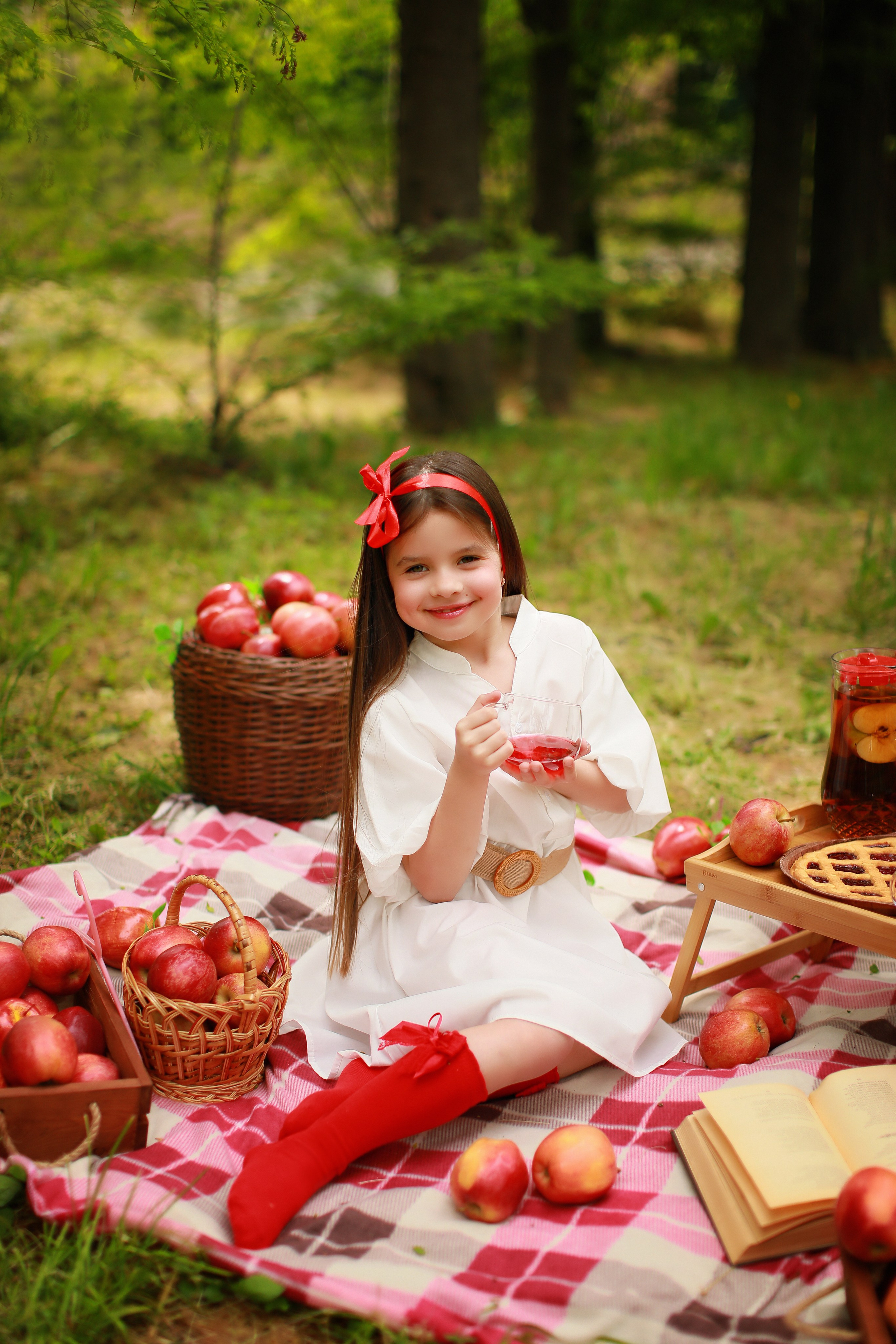 Яблочный пикник. Детский семейный фотограф Краснодар