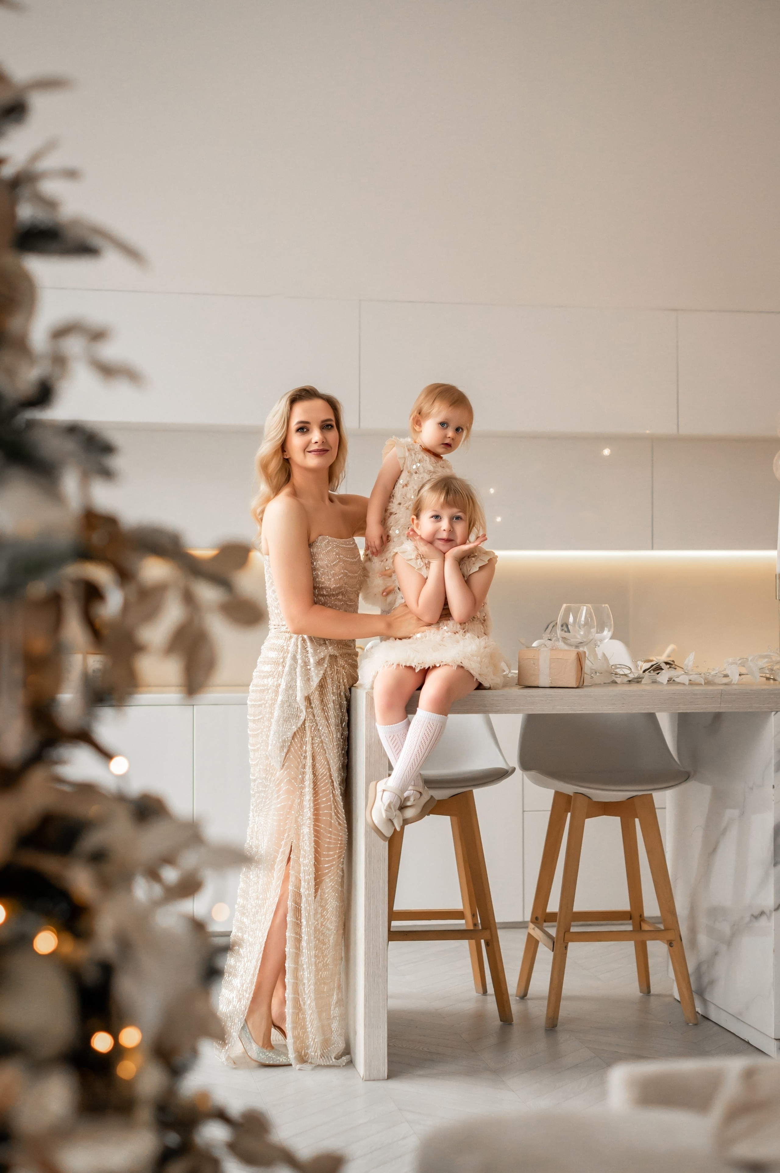 Семья Екатерины в студии Мимика