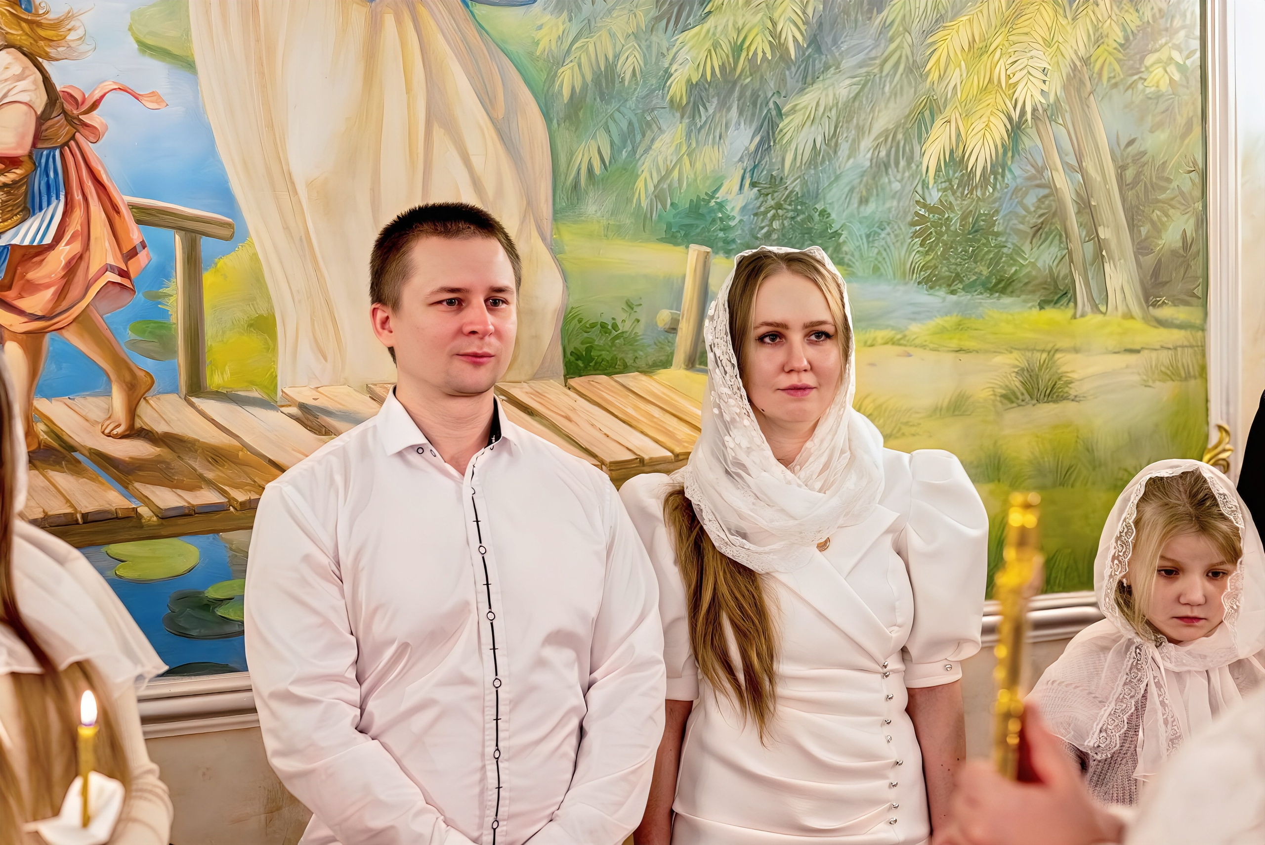 Крещение в церкви Петра и Февронии Муромских. Семейный и детский фотограф Москва