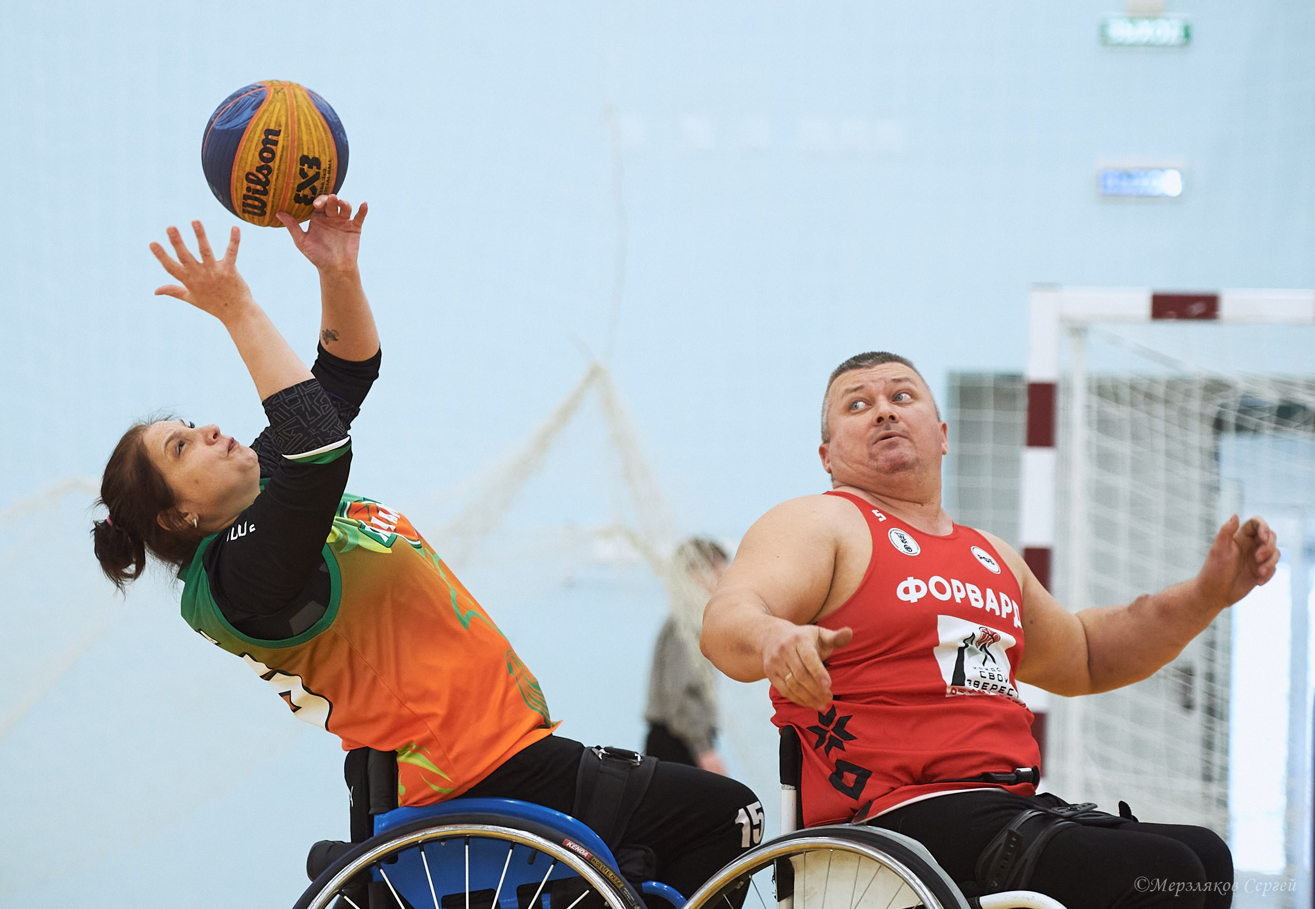 X традиционный Рождественский турнир по баскетболу на колясках. Ижевск. Спортивный репортажный фотограф в Ижевске Сергей Мерзляков