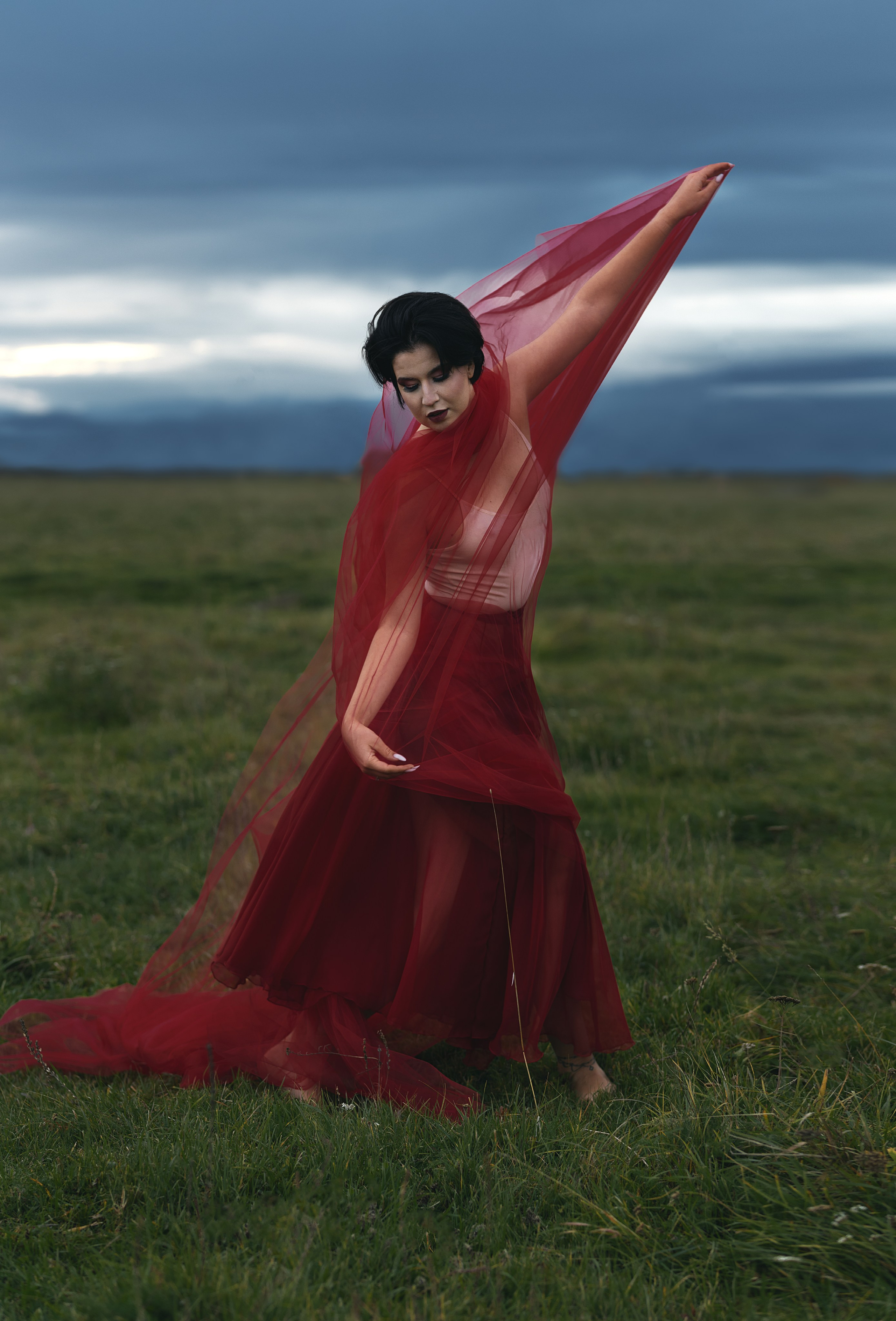 Dance with wind. Портретный фотограф Кристина Лукьянова