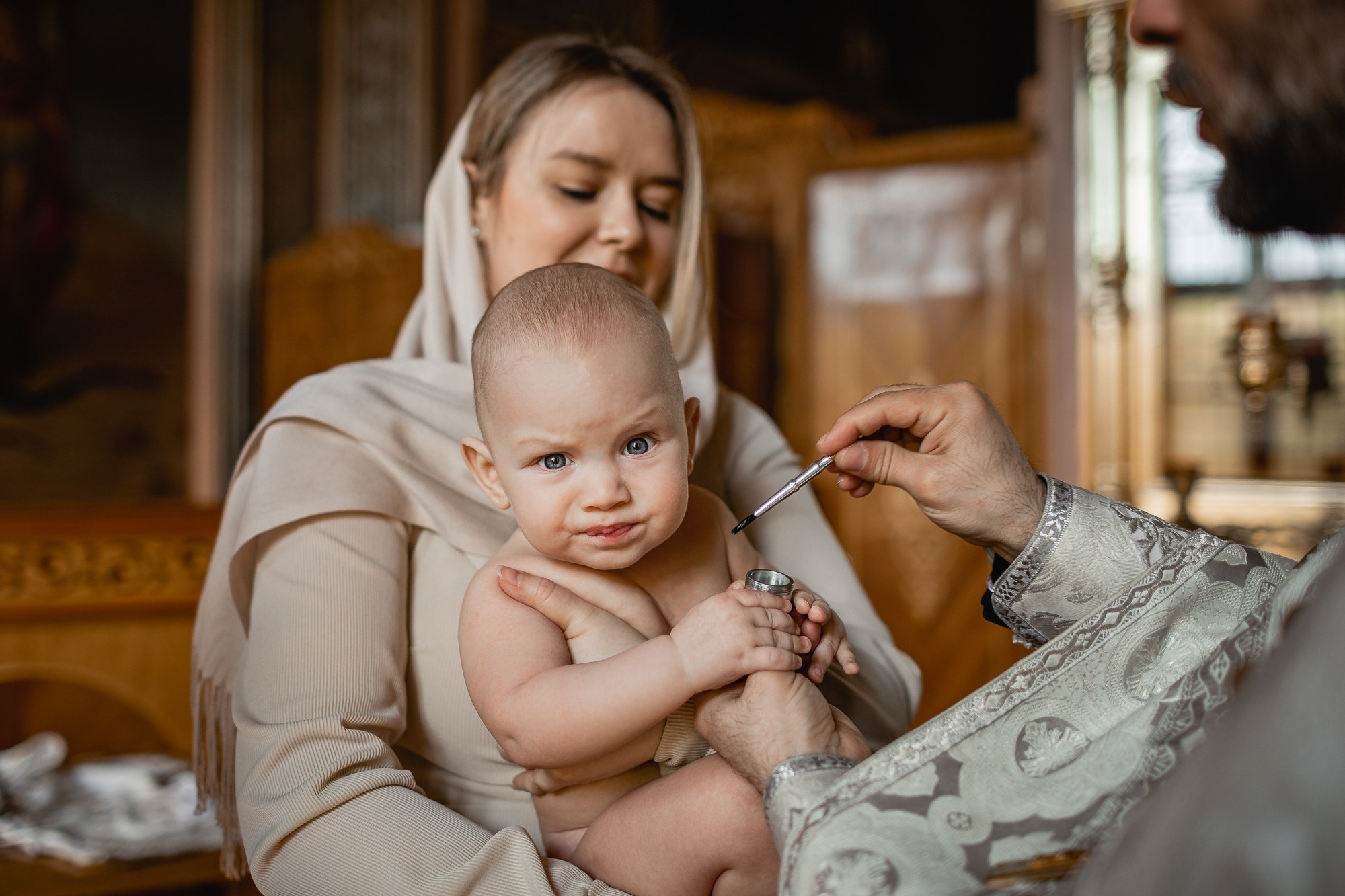 КРЕЩЕНИЕ АРТЕМА (Н. Белого). Семейный фотограф новорождённых в Серпухове Юлия Новикова +79637785957