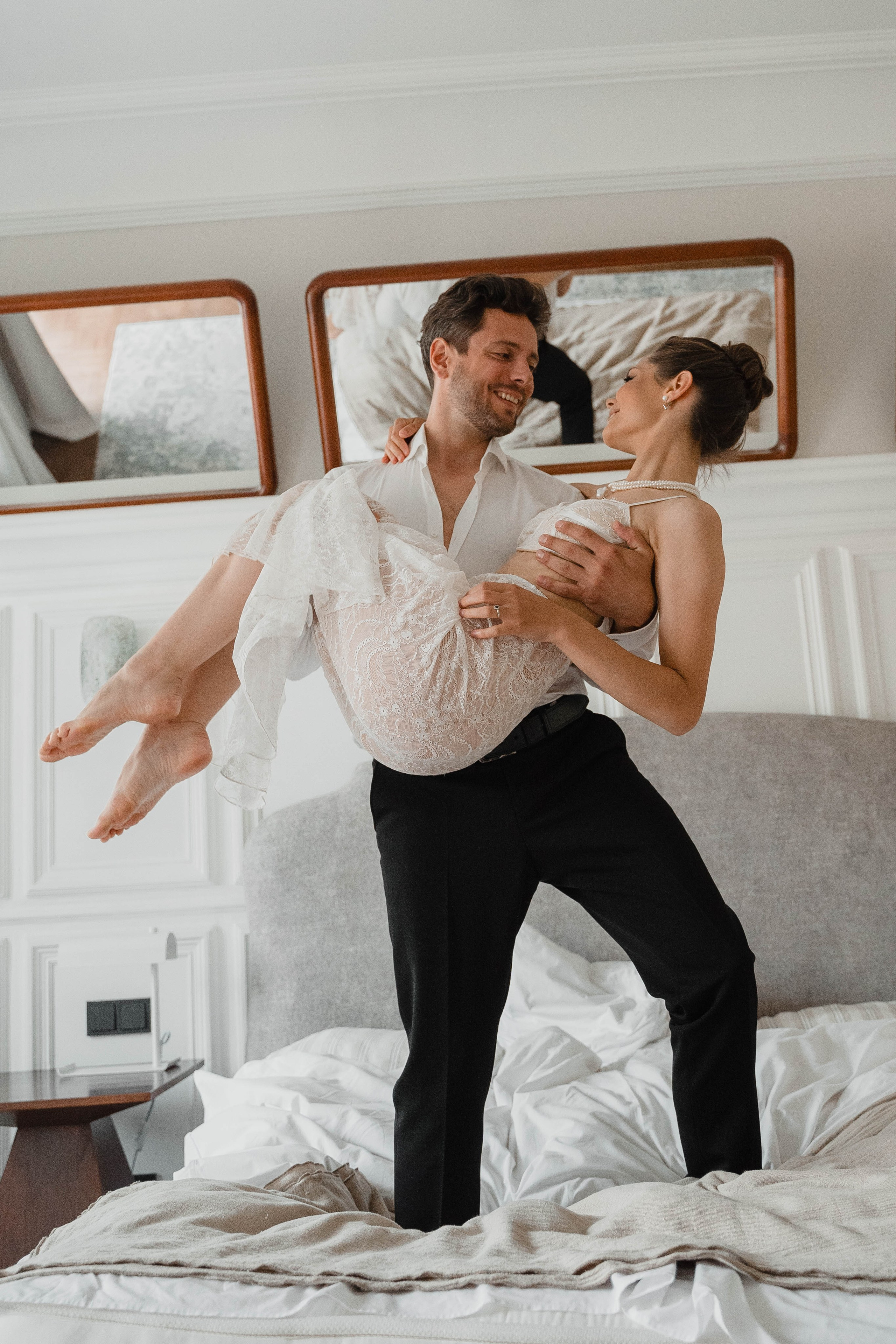 Совместные сборы в одной квартире…. Свадебный фотограф Казань Анастасия Доле