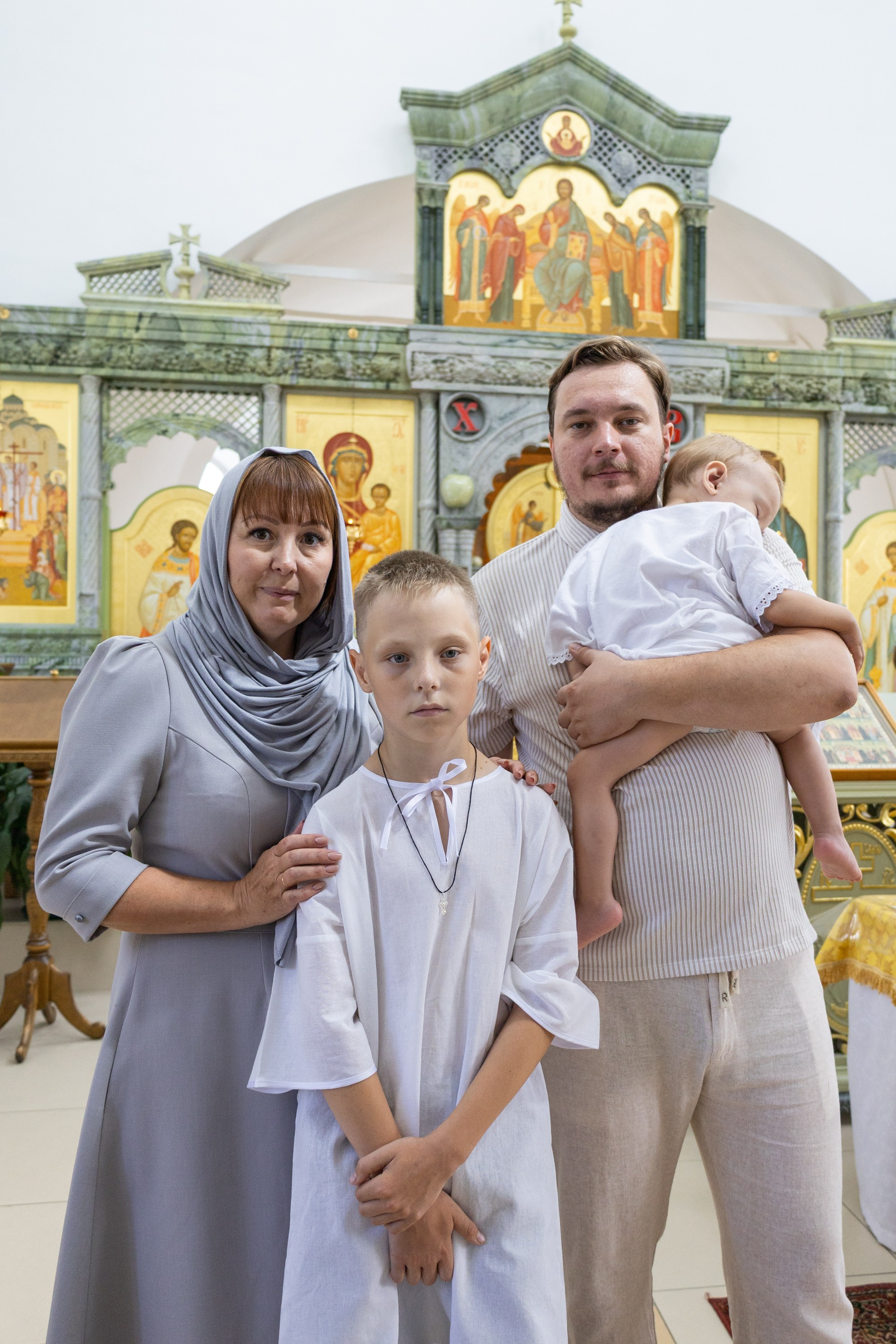 Святое Таинство Крещения Веры, Надежды и Владимира. Семейный и церковный фотограф в Иркутске НАТАЛЬЯ УСОЛЬЦЕВА