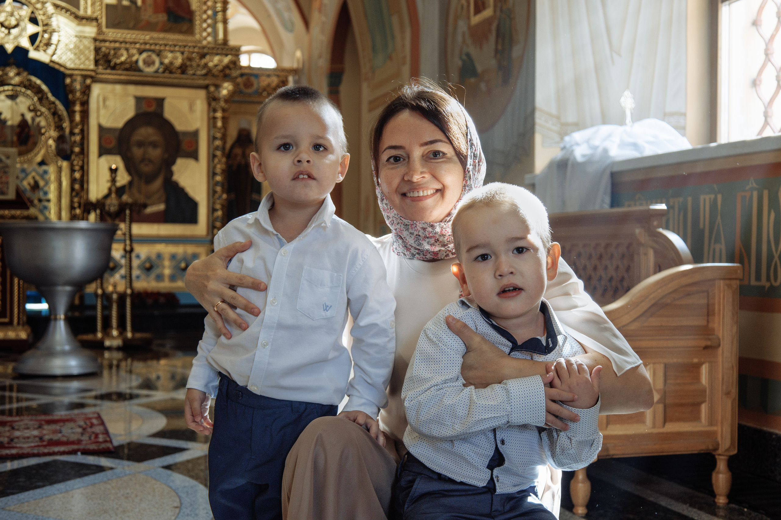 Святое Таинство Крещения Святослава и Ростислава. Семейный и церковный фотограф в Иркутске НАТАЛЬЯ УСОЛЬЦЕВА