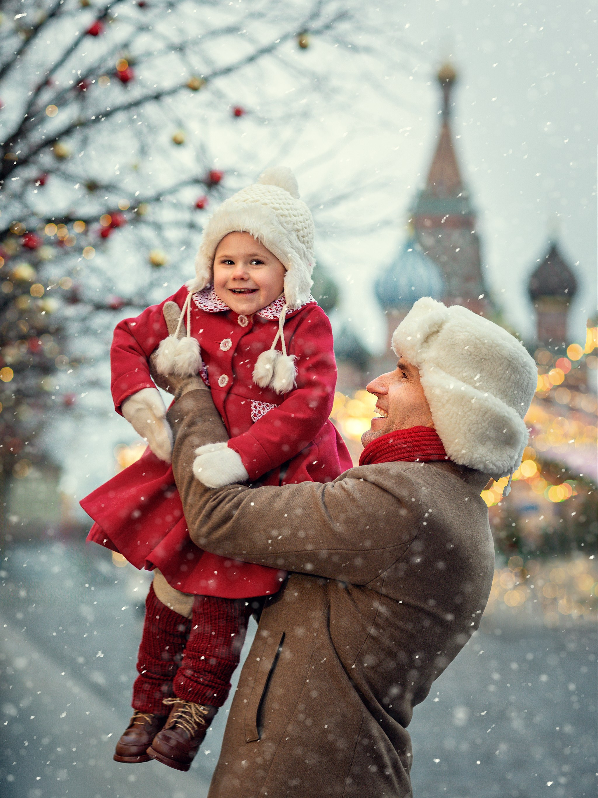 Семейная съемка на Красной площади. Детский и семейный фотограф Елена Михайлова в Москве
