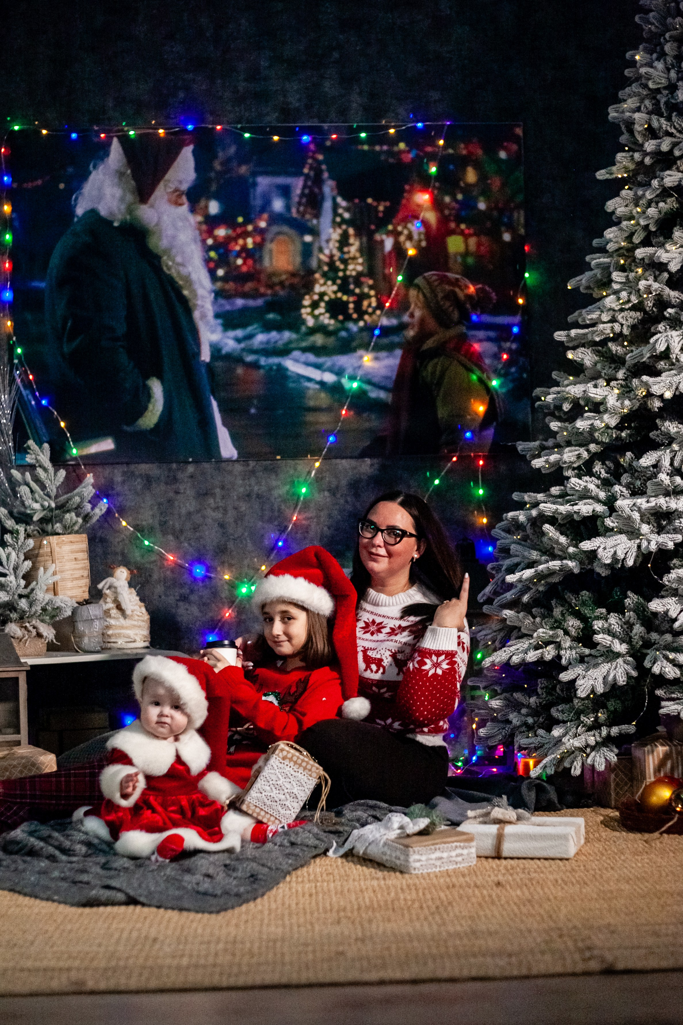 Ульяна и ее семья новый год 2024. Свадебный и семейный фотограф в Армавире