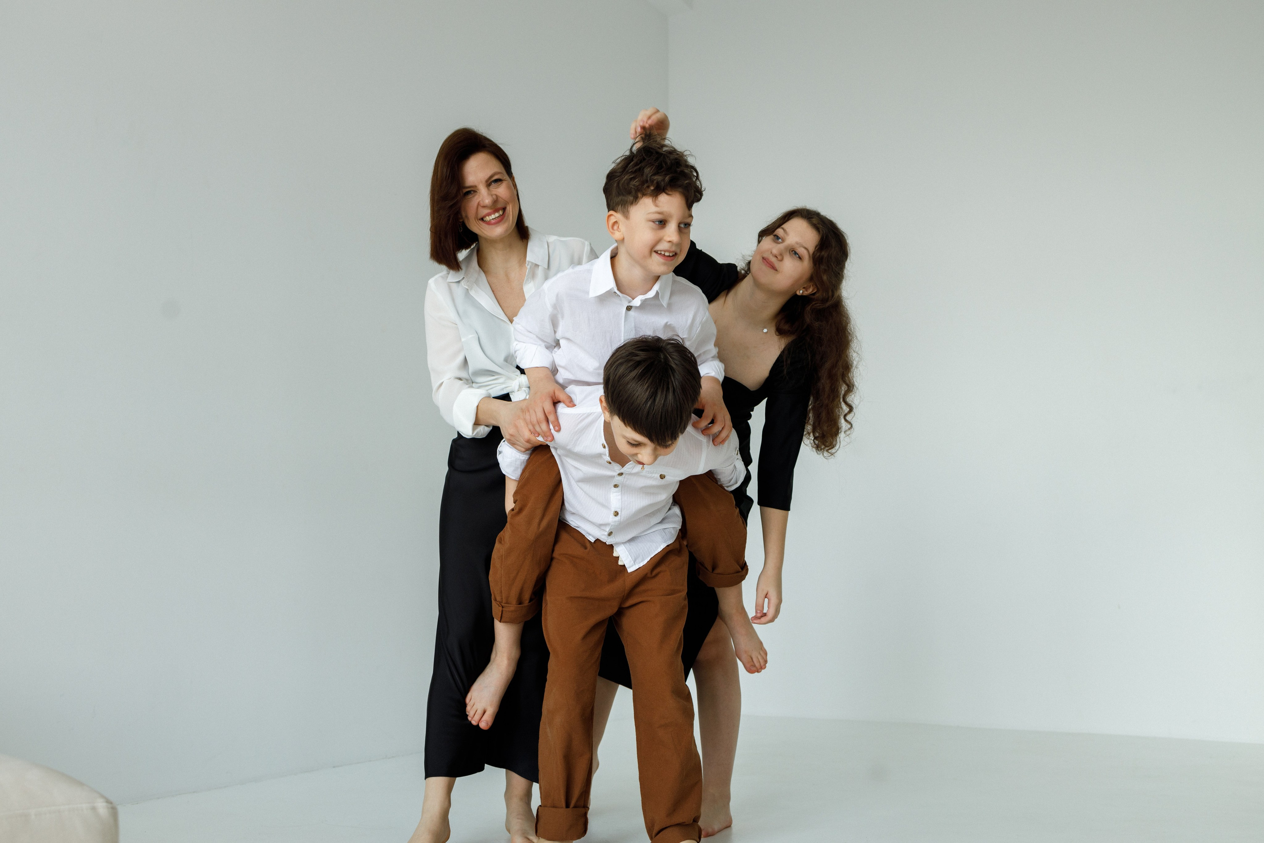 Анна с детьми. Фотограф Краснодар