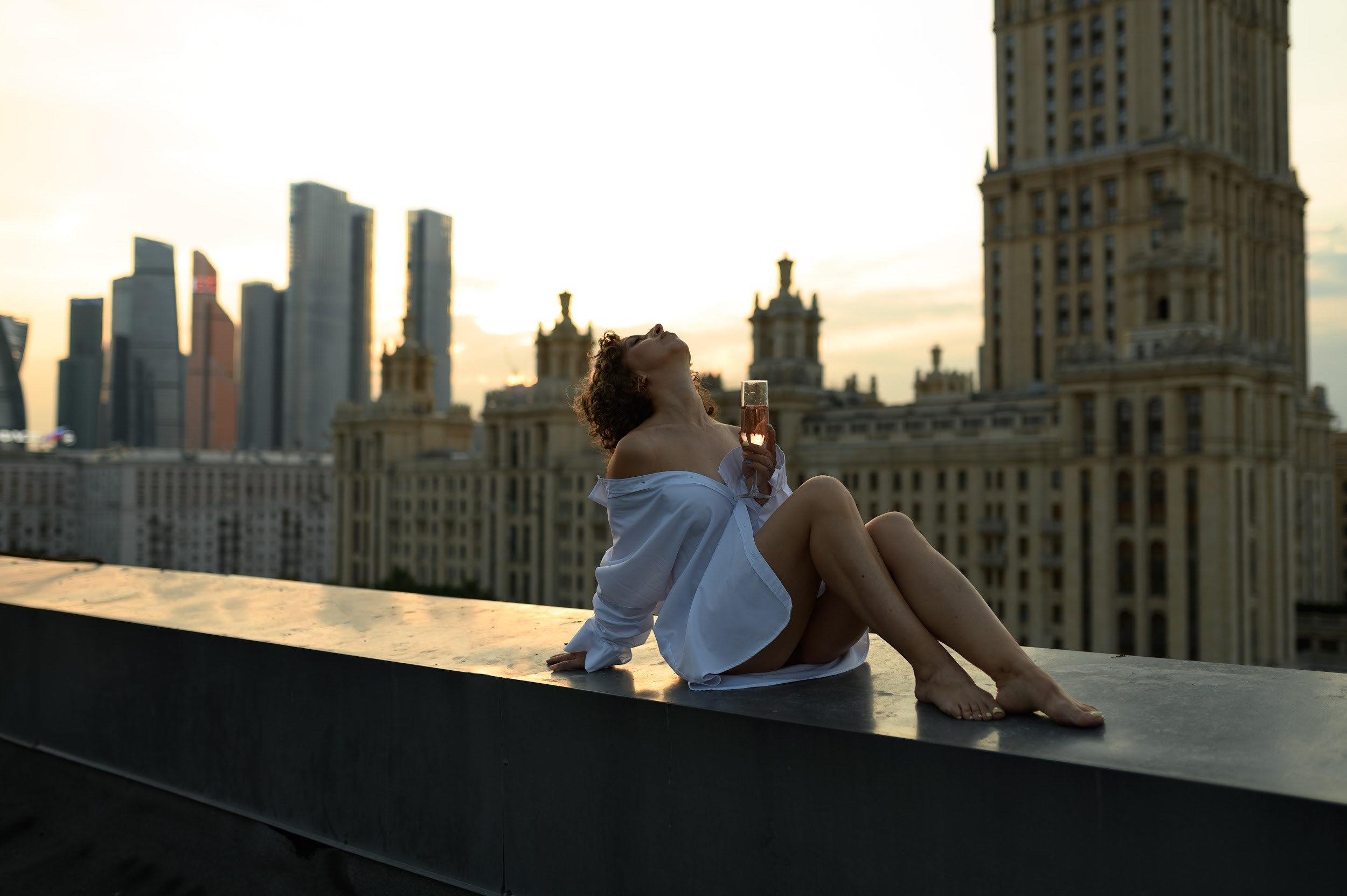 Оксана. Крыша. Фотограф Марина Росси