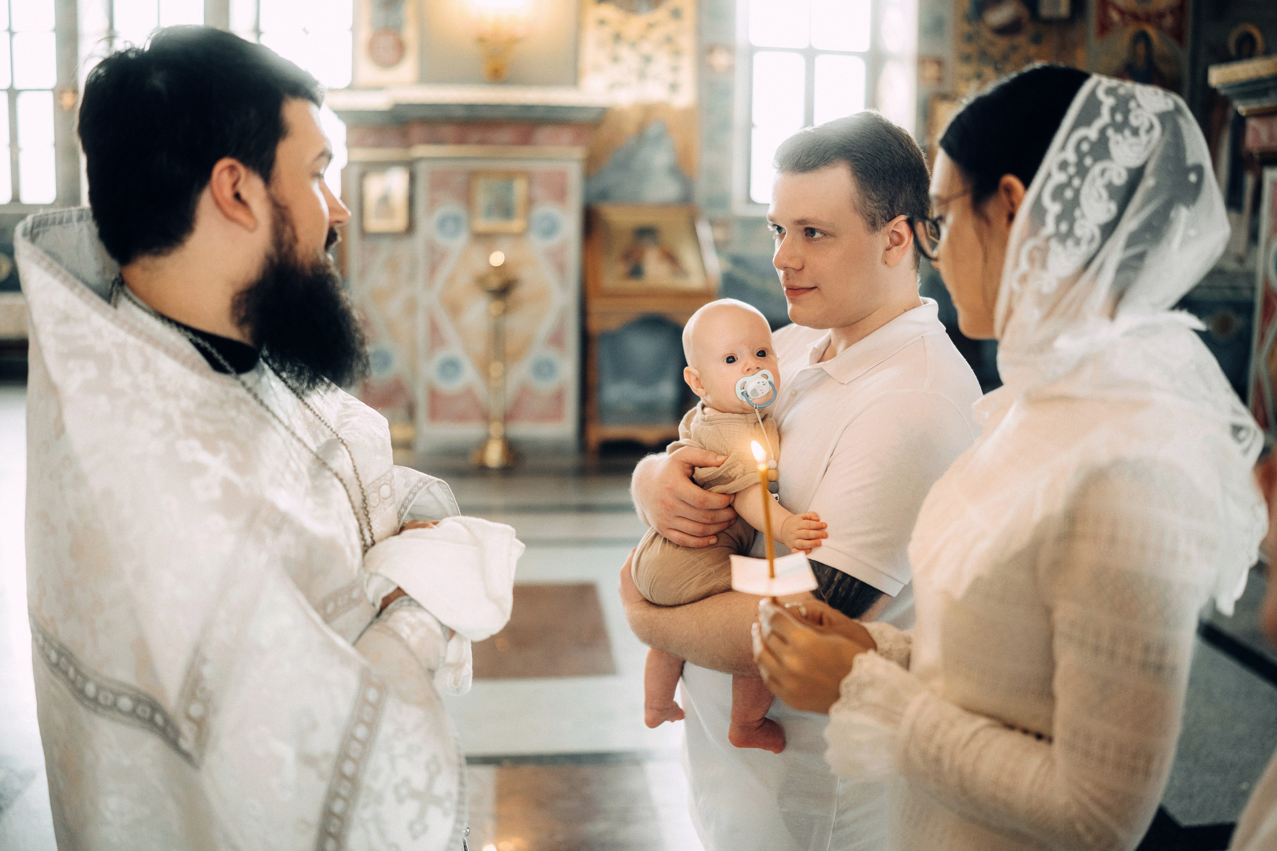 Крещение в храме Всецарица. Свадебный и репортажный фотограф в Воронеже Роман Янко