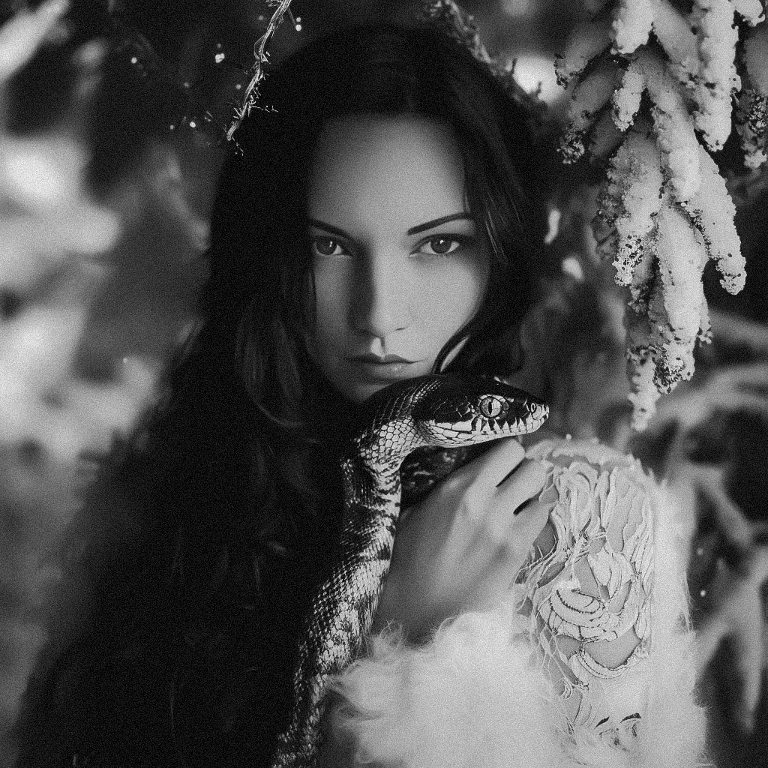 Нейрофотосессия для Алины. Девушка со змеей. ФотоХудожник Харитонова Ирина г. Санкт-Петербург