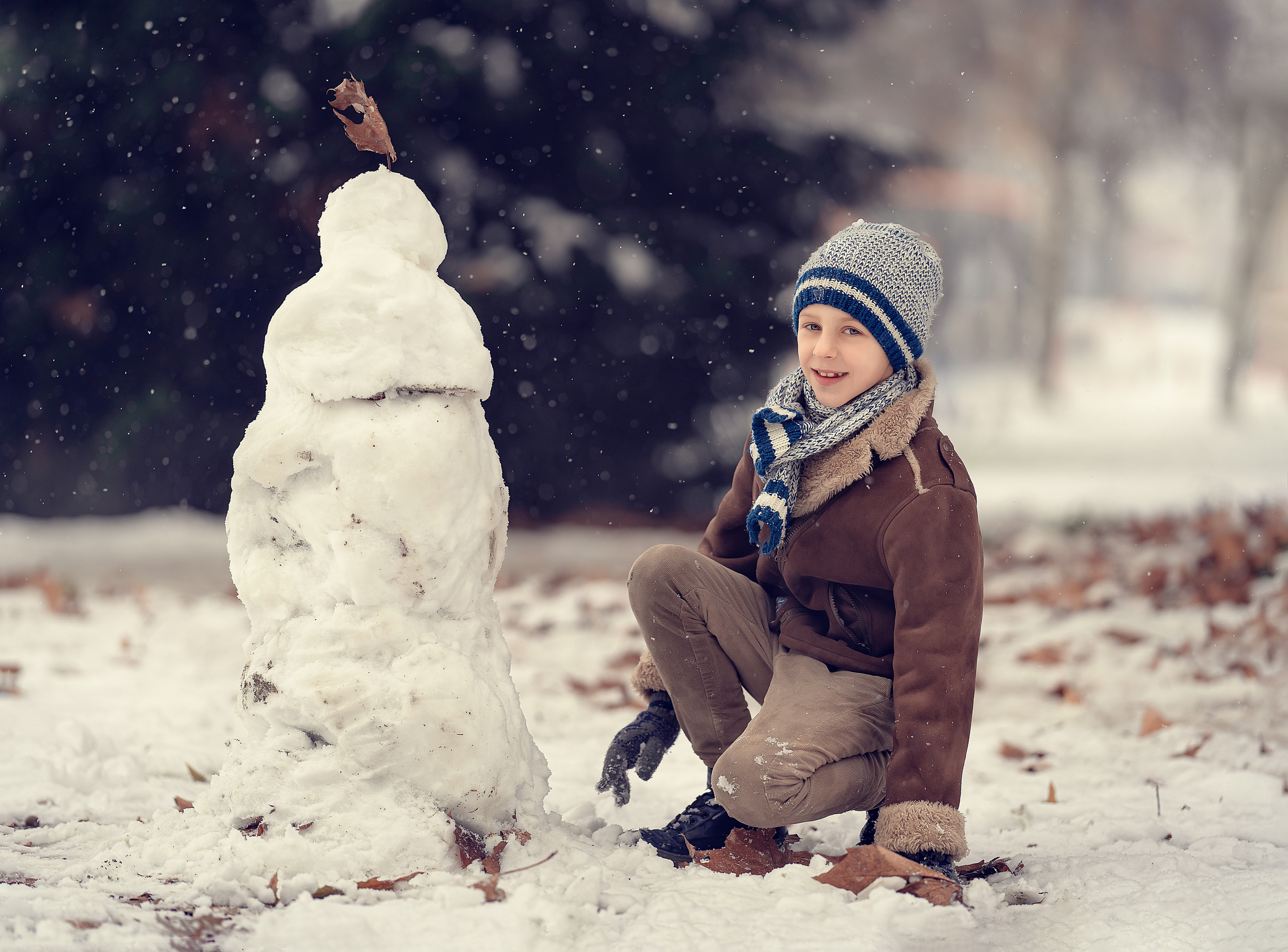 La prima neve. Maria Lebedeva fotografa di bambini e famiglie a Torino e provincia