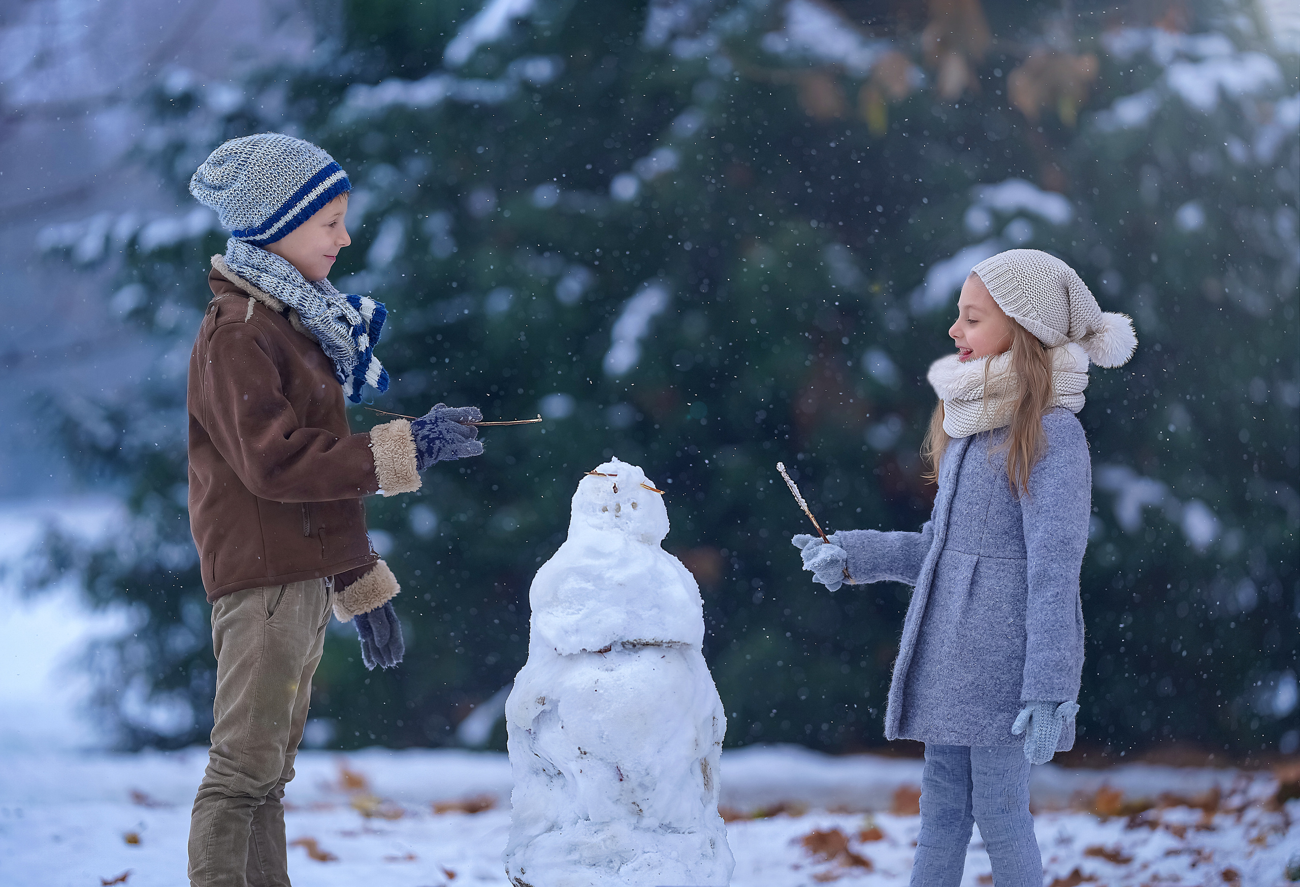La prima neve. Maria Lebedeva fotografa di bambini e famiglie a Torino e provincia