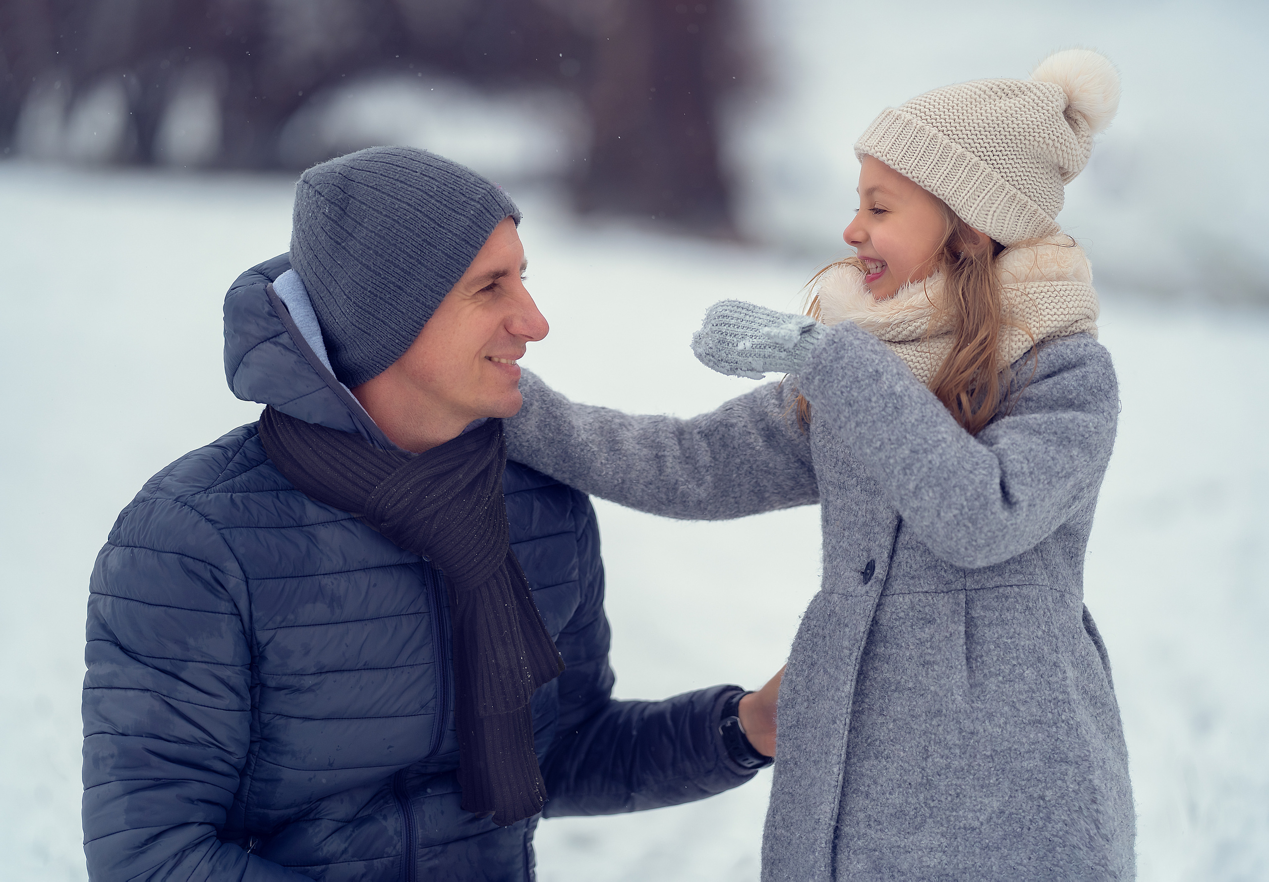La prima neve. Maria Lebedeva fotografa di bambini e famiglie a Torino e provincia