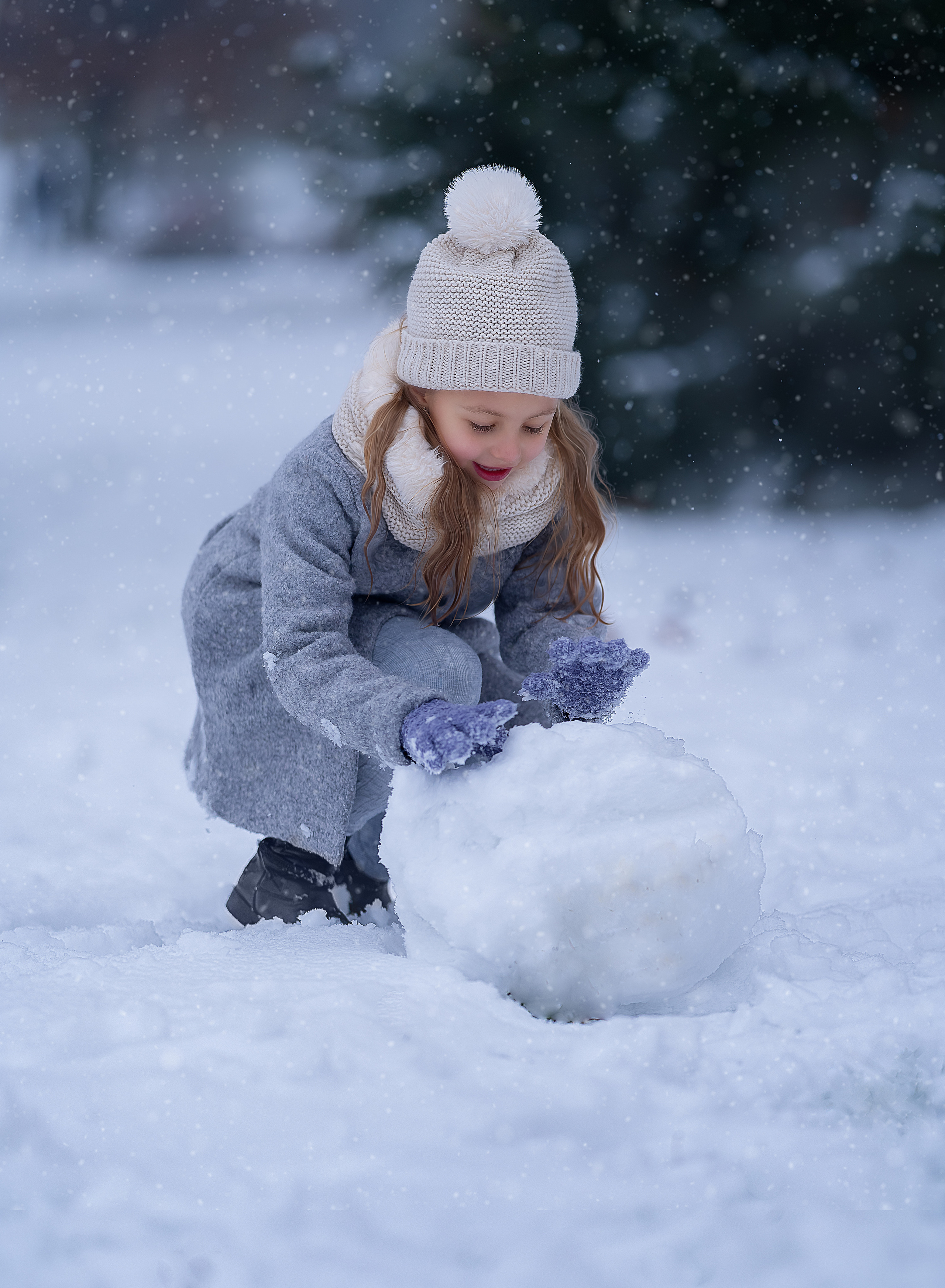 La prima neve. Maria Lebedeva fotografa di bambini e famiglie a Torino e provincia