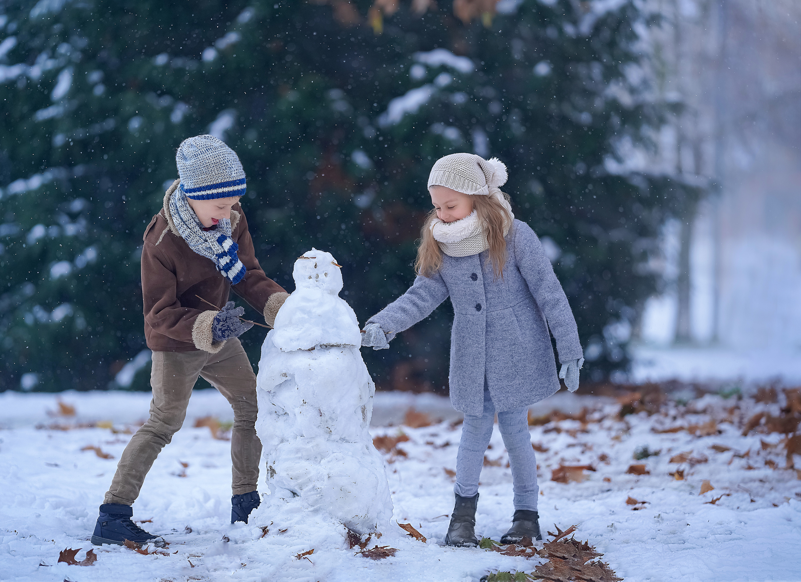 La prima neve. Maria Lebedeva fotografa di bambini e famiglie a Torino e provincia