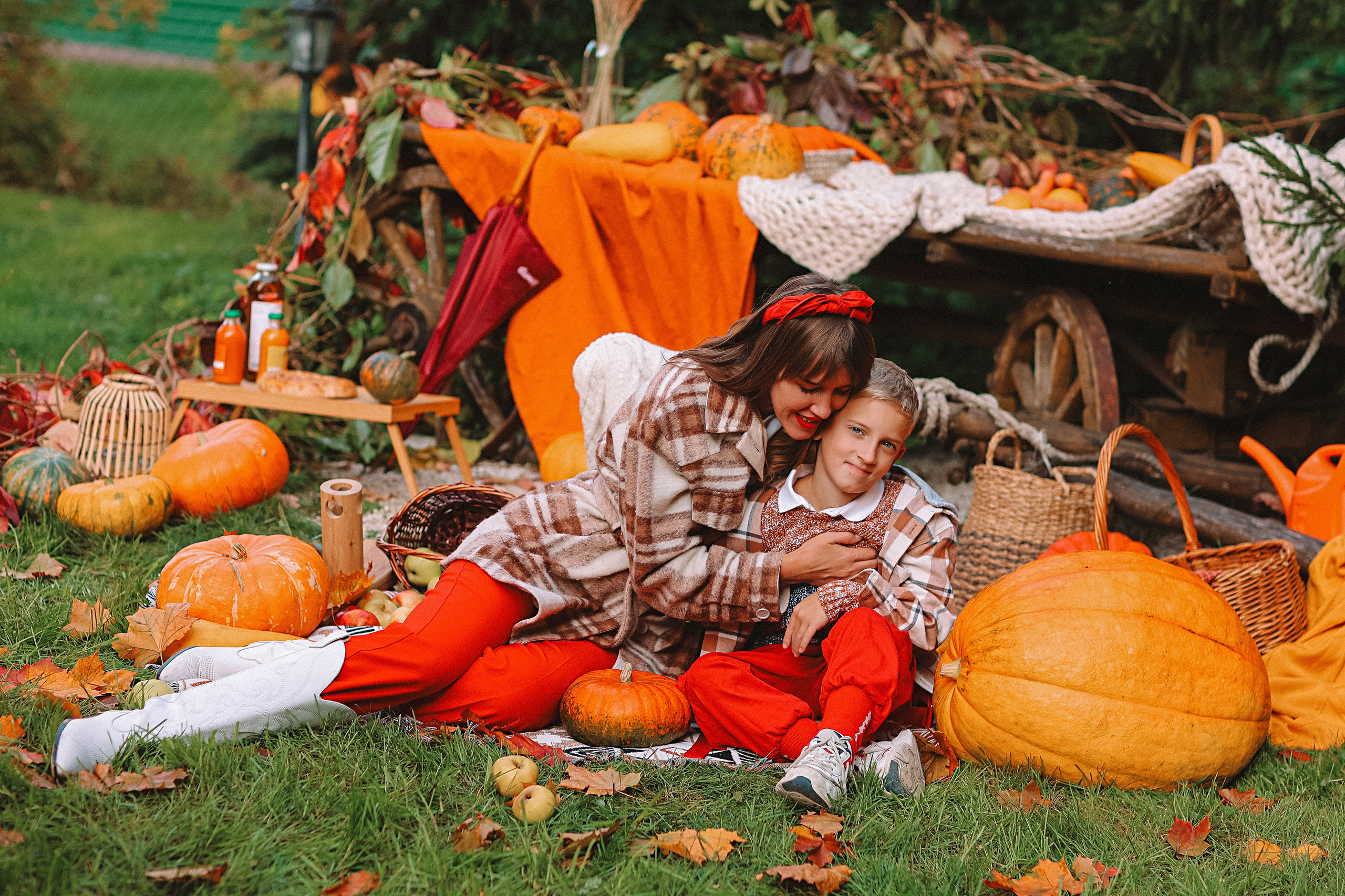 Тыквы. Семейный фотограф Тюмень, фотограф на роды Салмина Мария