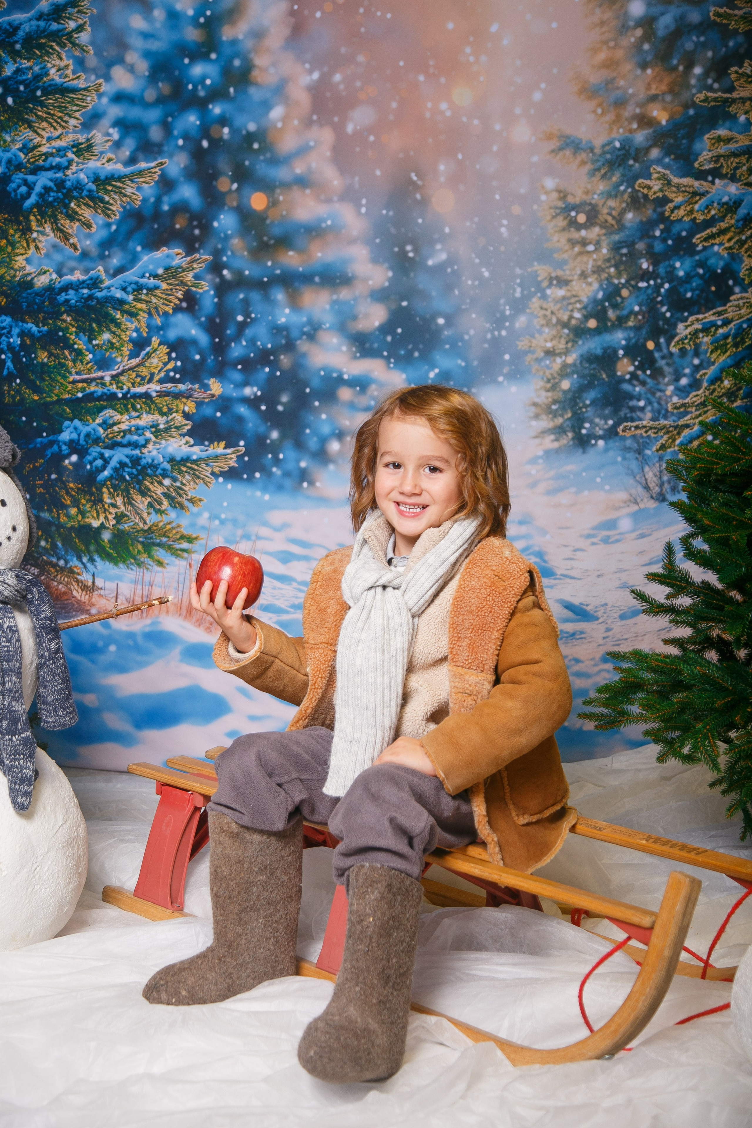 Зимний лес. Детская фотостудия Москва