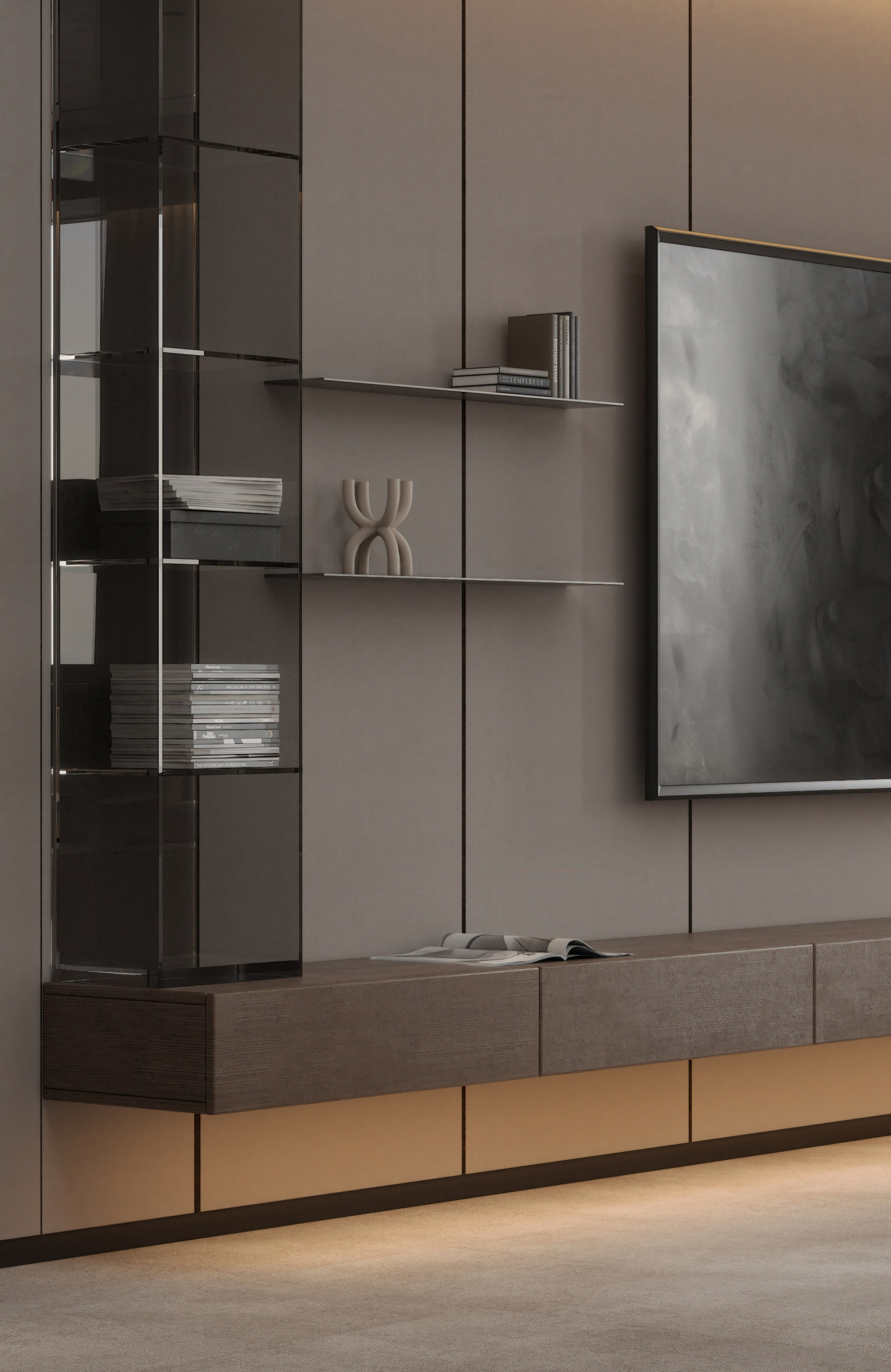 Кабинет руководителя и переговорная № 1. 3D визуализация интерьера и архитектурной среды