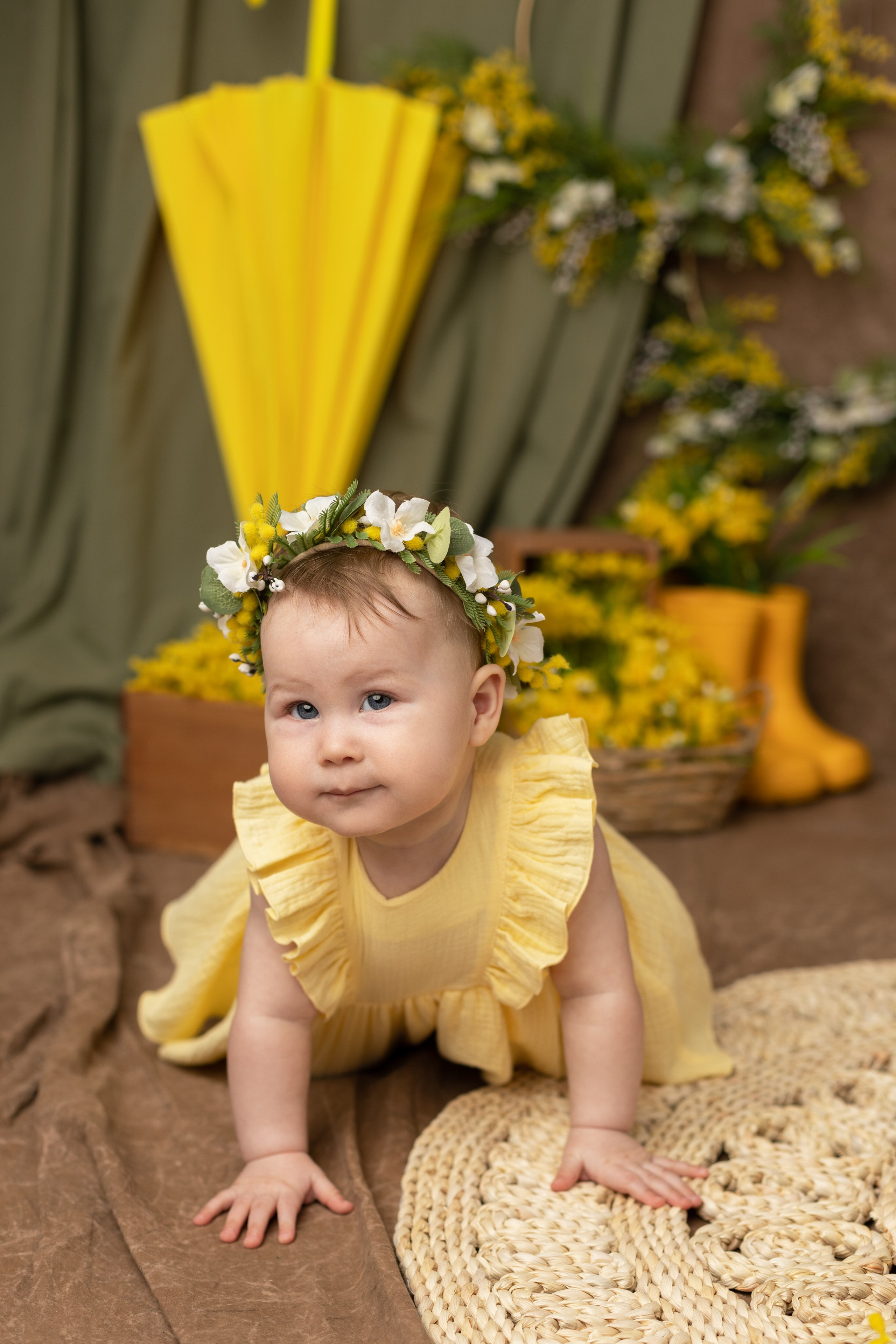 Весенний фотопроект для детей с рождения до года. Фотограф новорожденных, детский фотограф в г. Оренбурге Екатерина Козлова