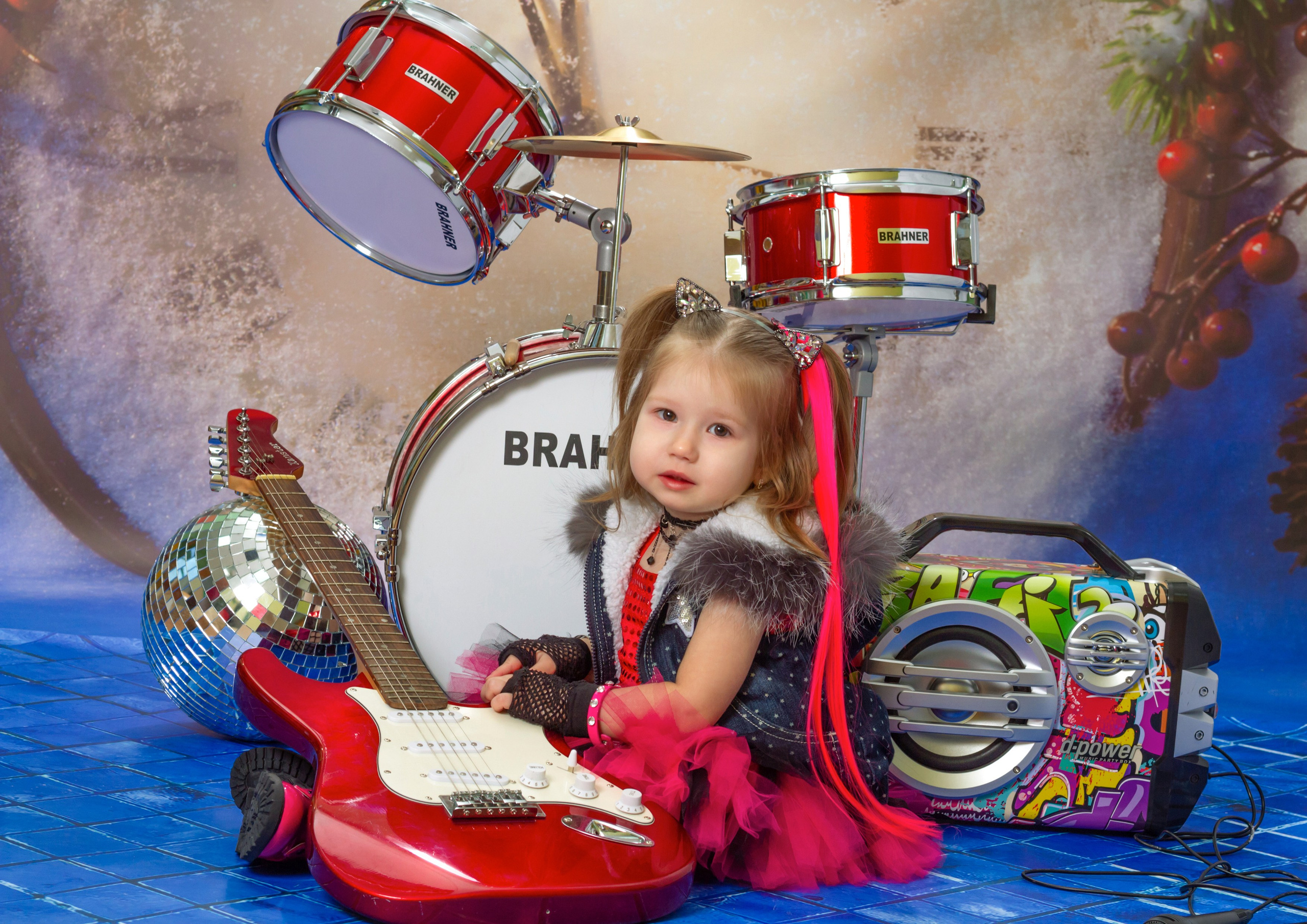 Фотосессия «Новогодняя Рок-Звезда» 2019 год. Фотограф в детский сад Елена Колчева Новокузнецк