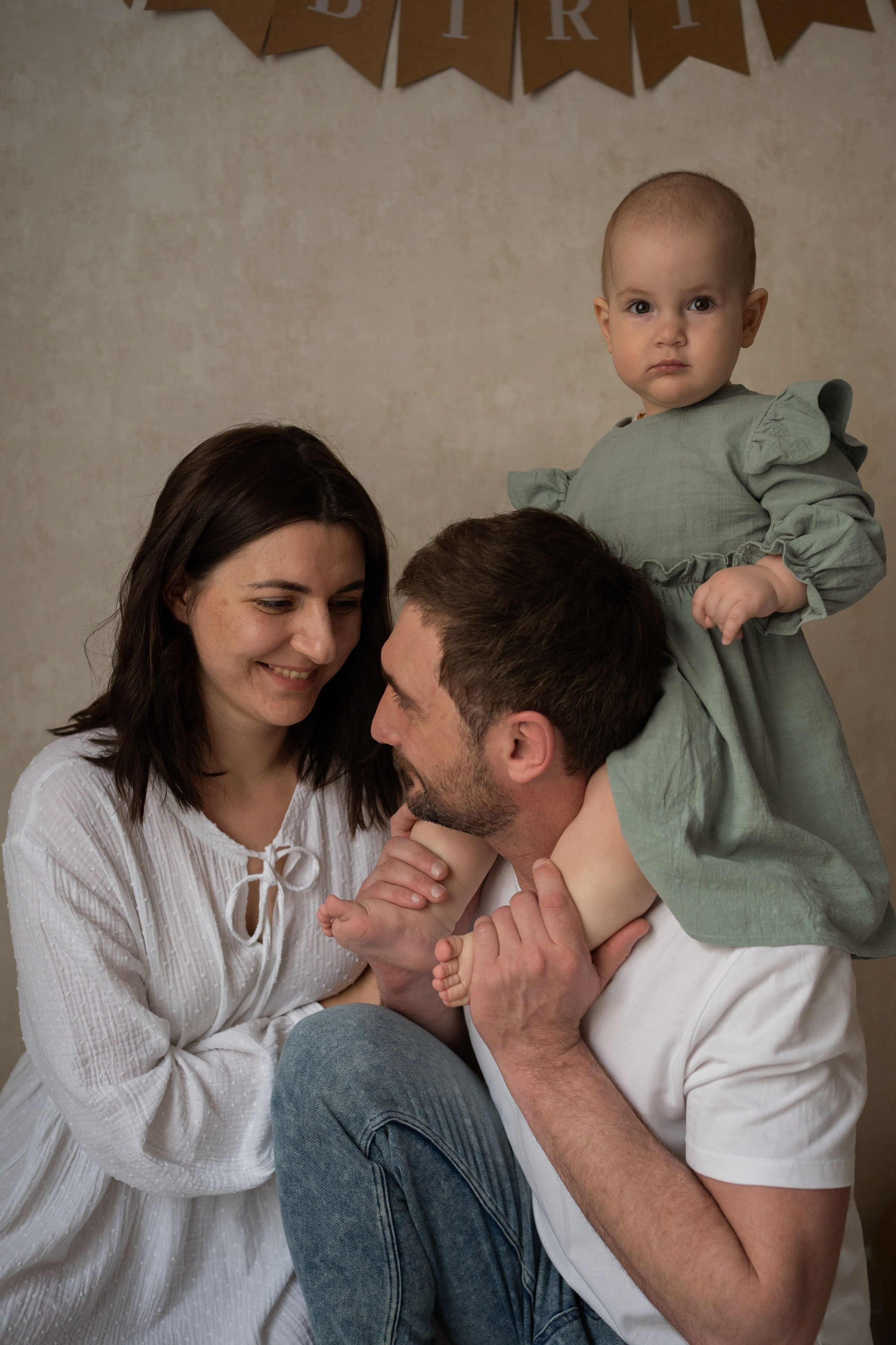 Домашняя фотосессия. Годик Еве. Фотограф грудного вскармливания в Москве Екатерина