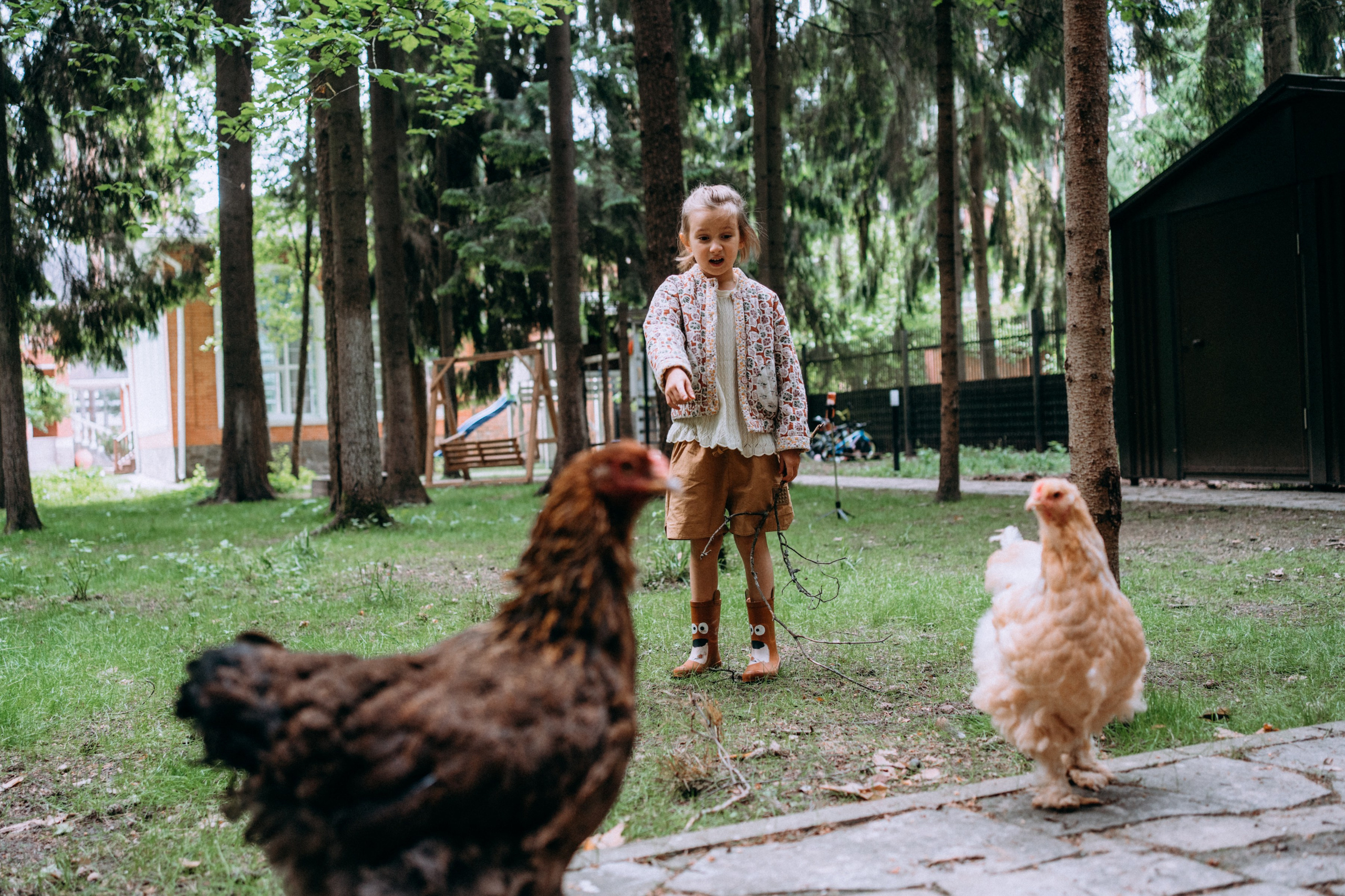 Дети. Курицы. Теплица. СТИЛЬ. Семейный и детский фотограф и видеограф в Москве, Серпухове и Тарусе Валерия Сорокина