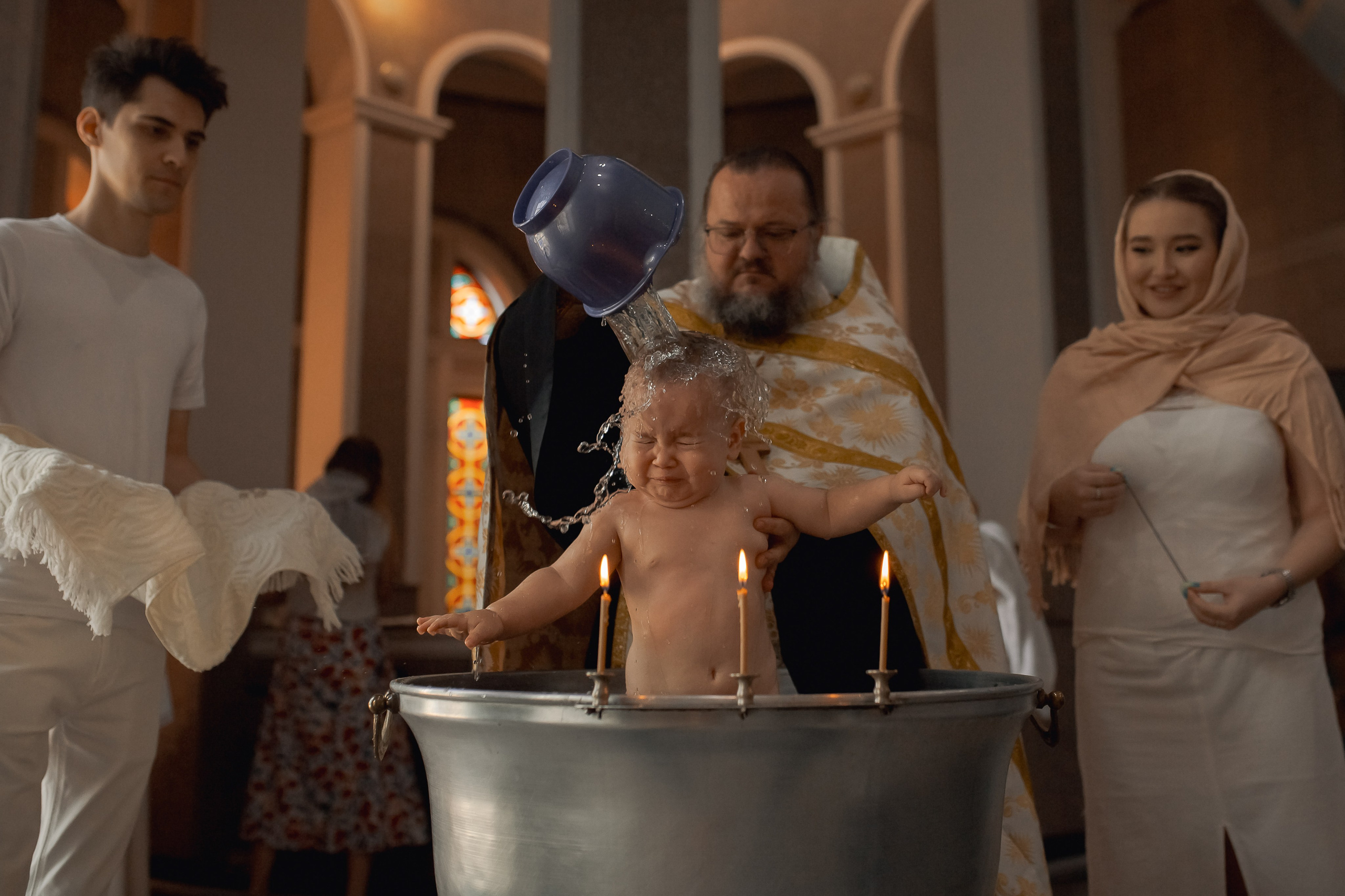 Крещение Марка. Фотограф на Крещение и Венчание в Ташкенте