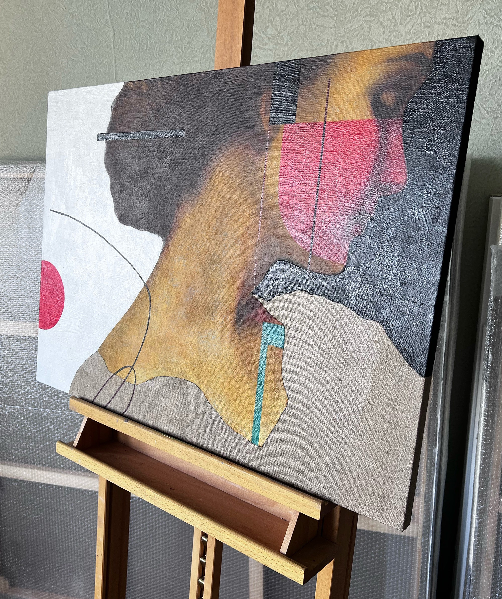 Незнакомка. Художник-абстракционист Ольга Рикун. Москва