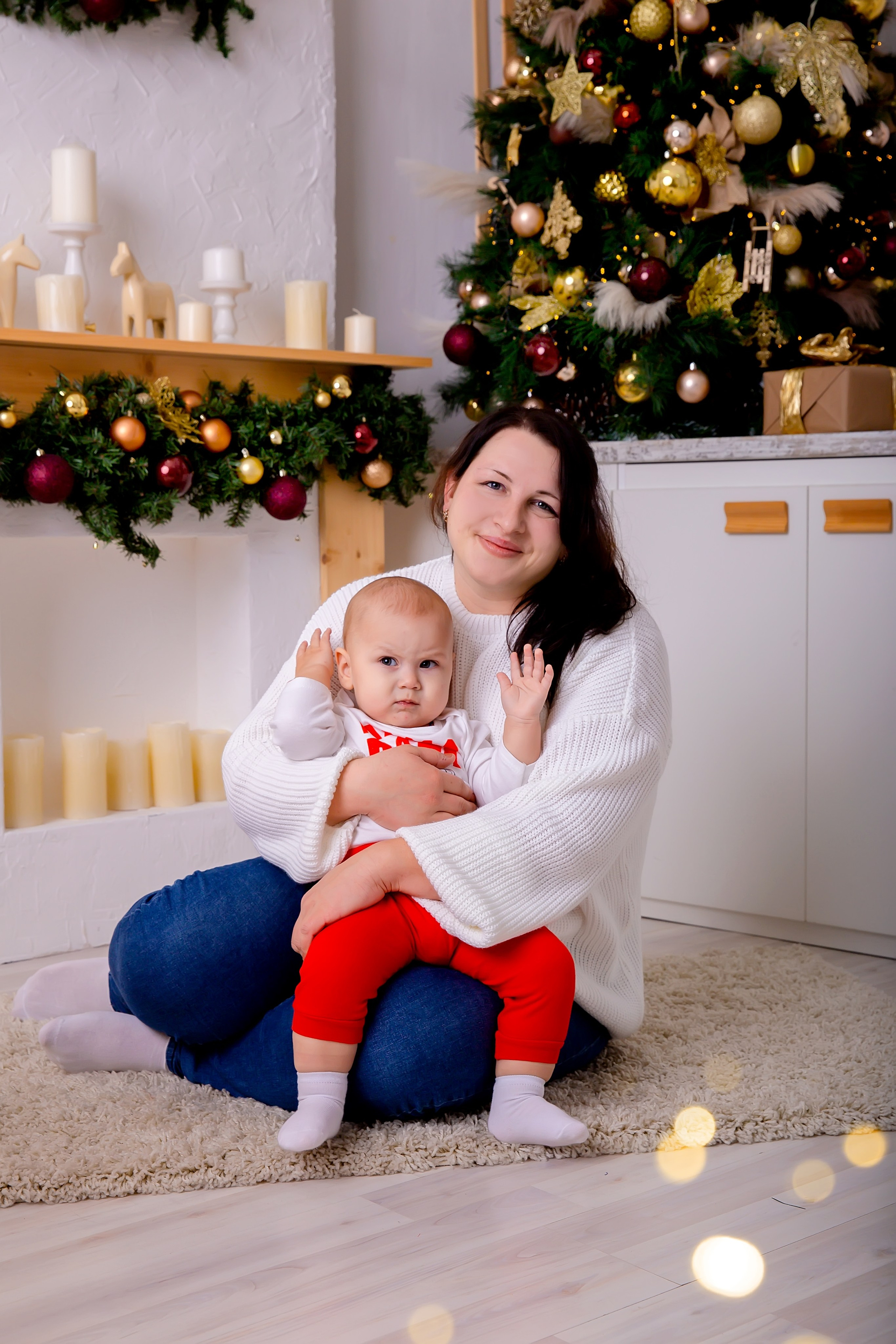 Новогодняя семьей. Школьный и детский фотограф Старожилово