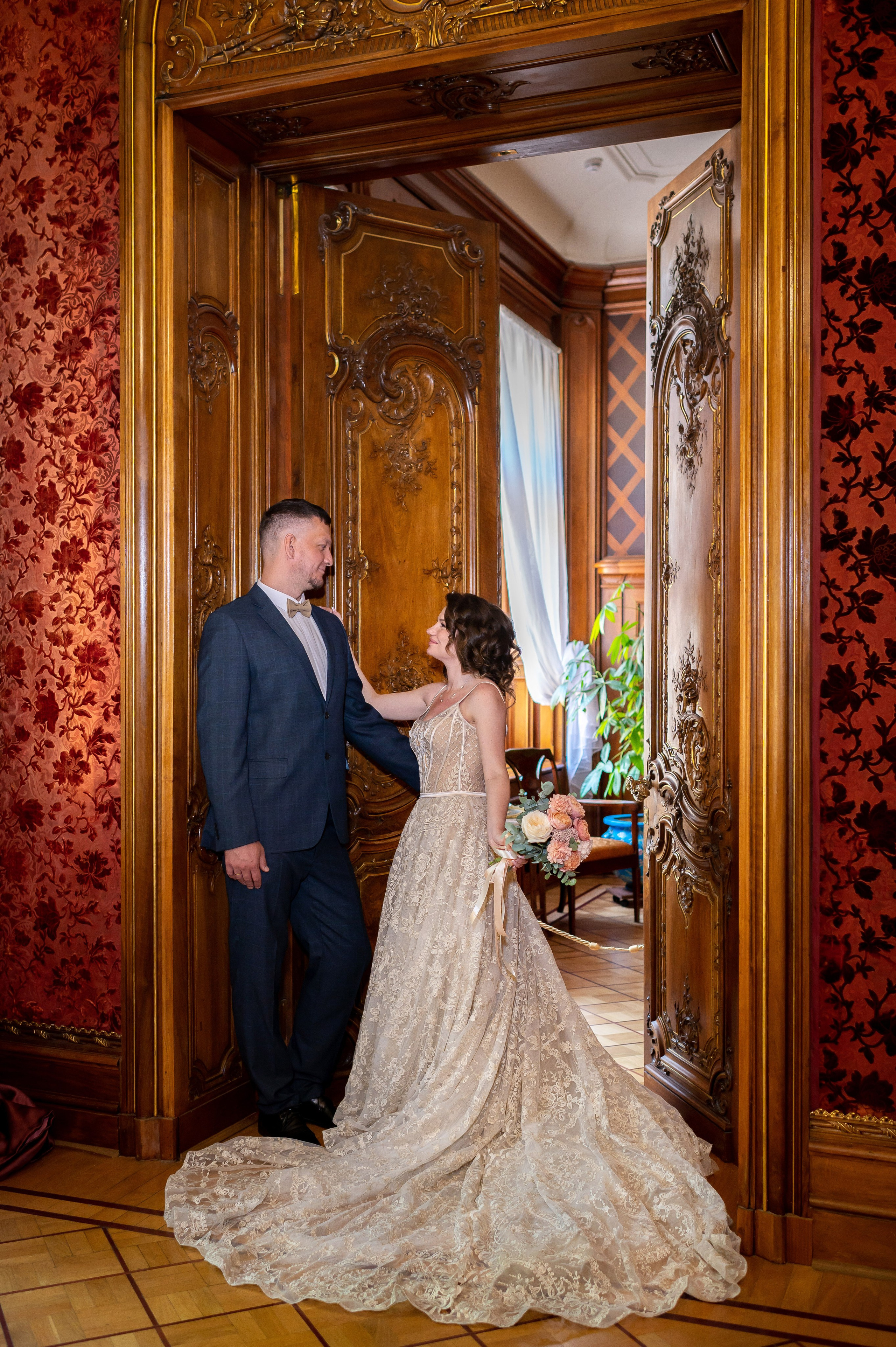 Елена и Дмитрий (свадебная фотосессия в Доме Архитектора — особняке Половцова). Портретный, семейный и свадебный фотограф в Санкт-Петербурге и в Пушкине Ширяев Денис