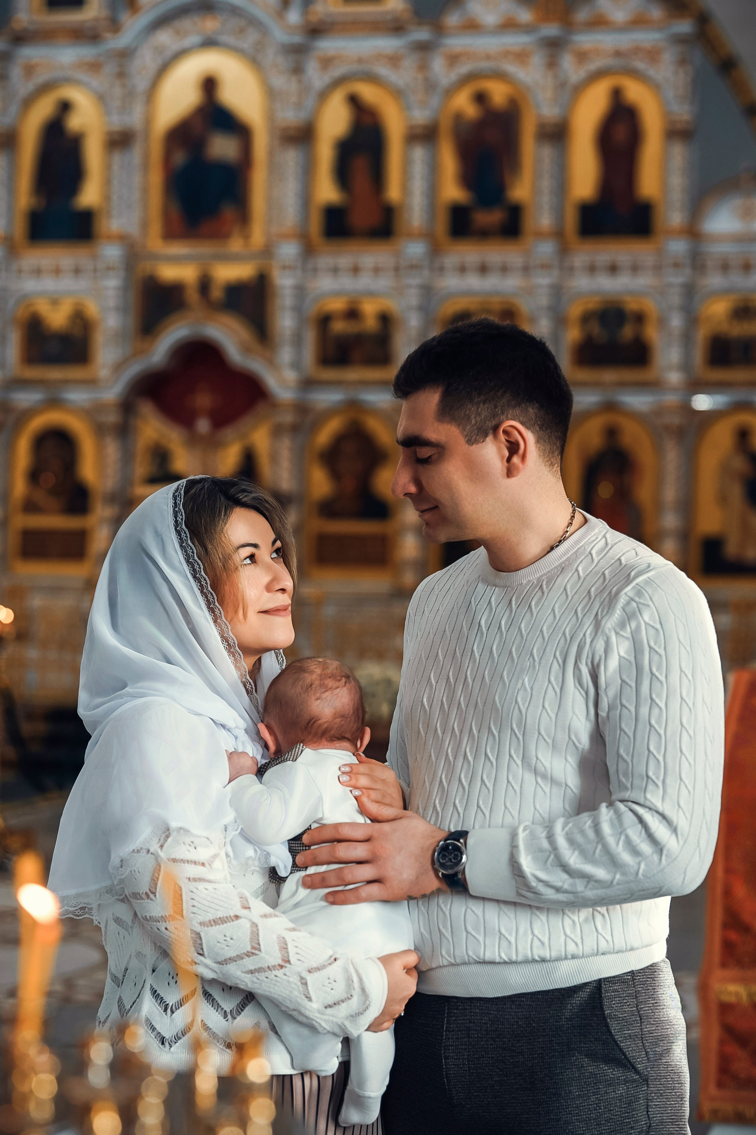 Крещение Иосифа. Патриаршее Подворье. Семейный фотограф и фотограф на таинства в Москве Юлия Калайджян