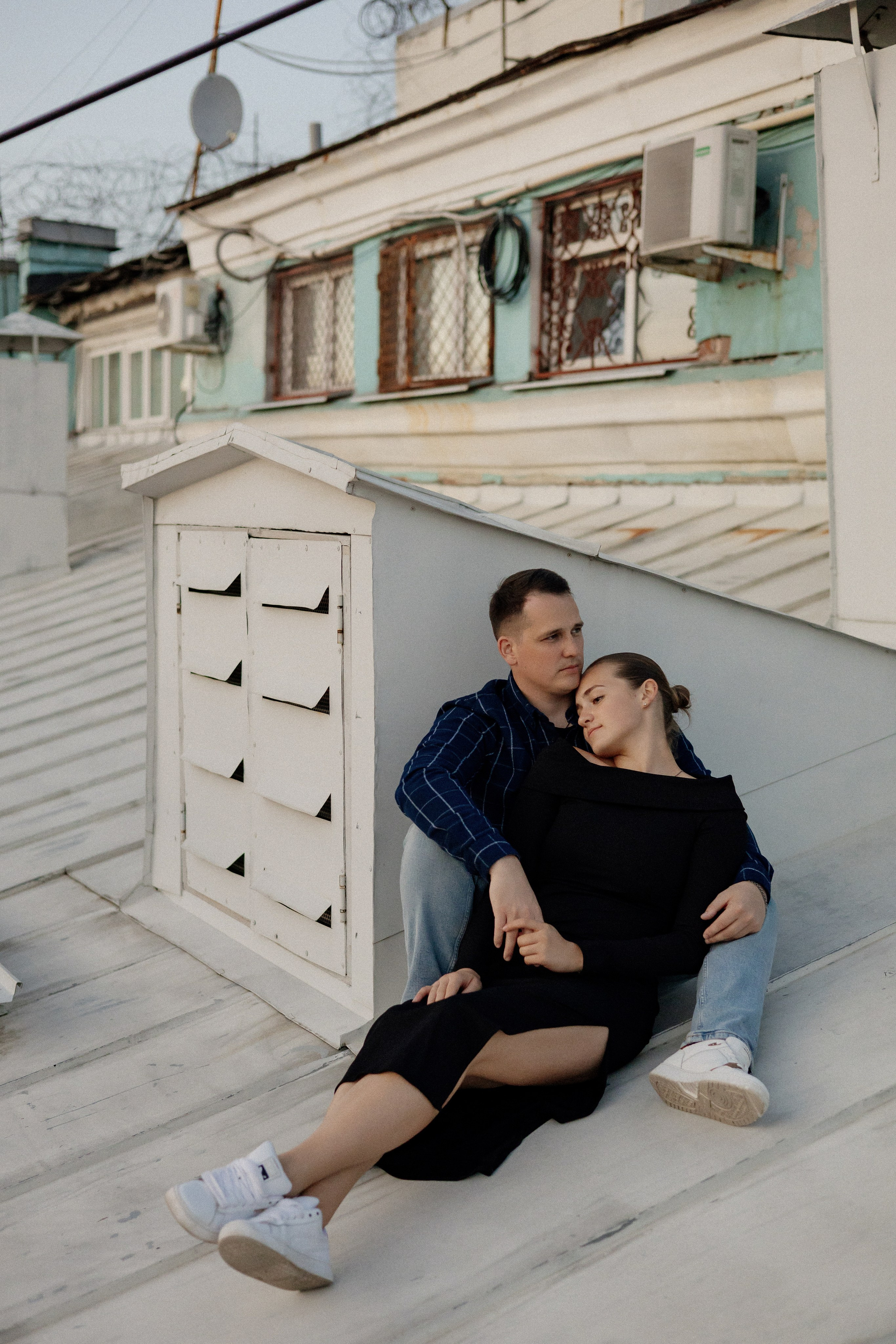 Романтика питерских крыш. Свадебный фотограф в Санкт-Петербурге Ксения Кобышева