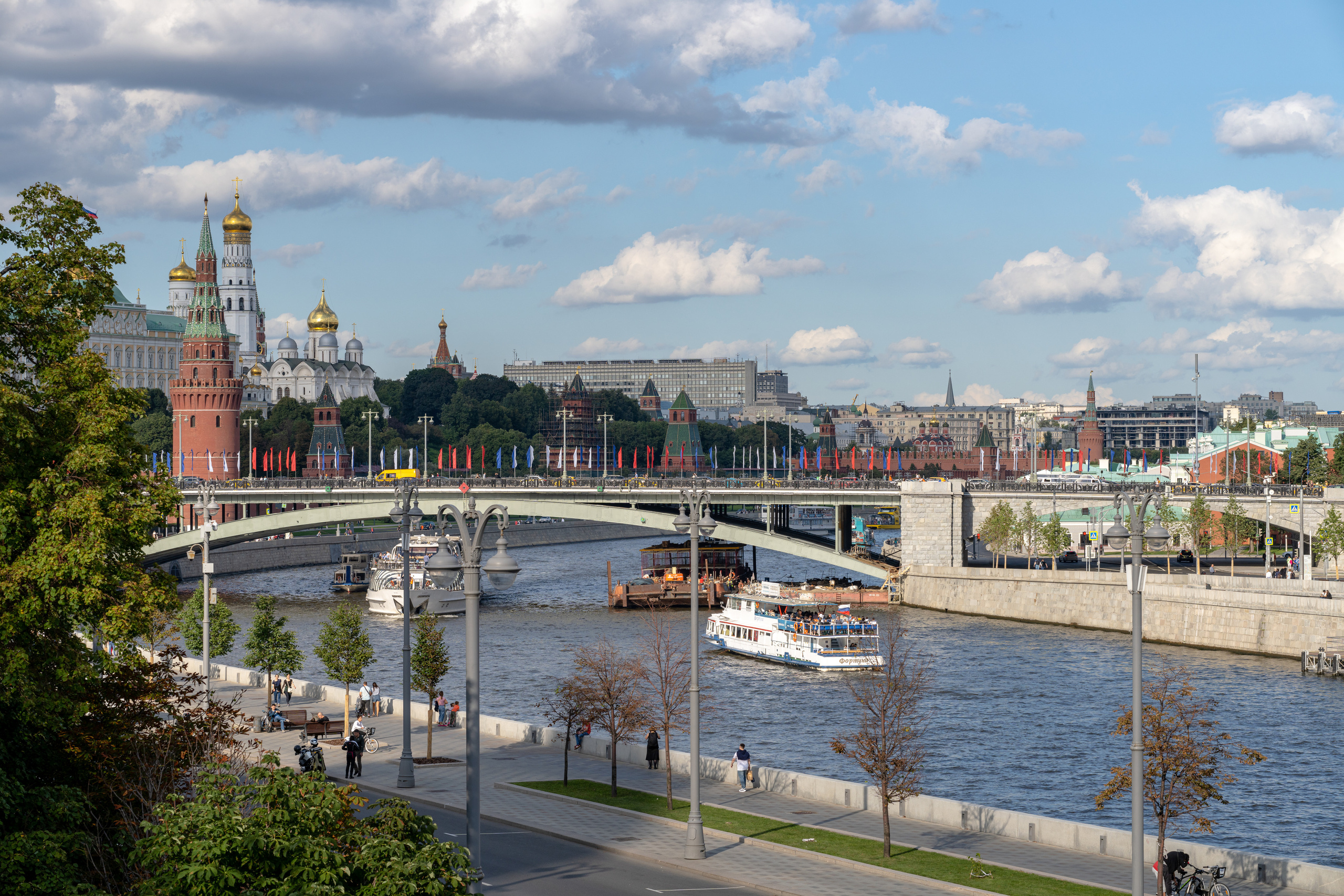Классический вид Москвы и Кремля