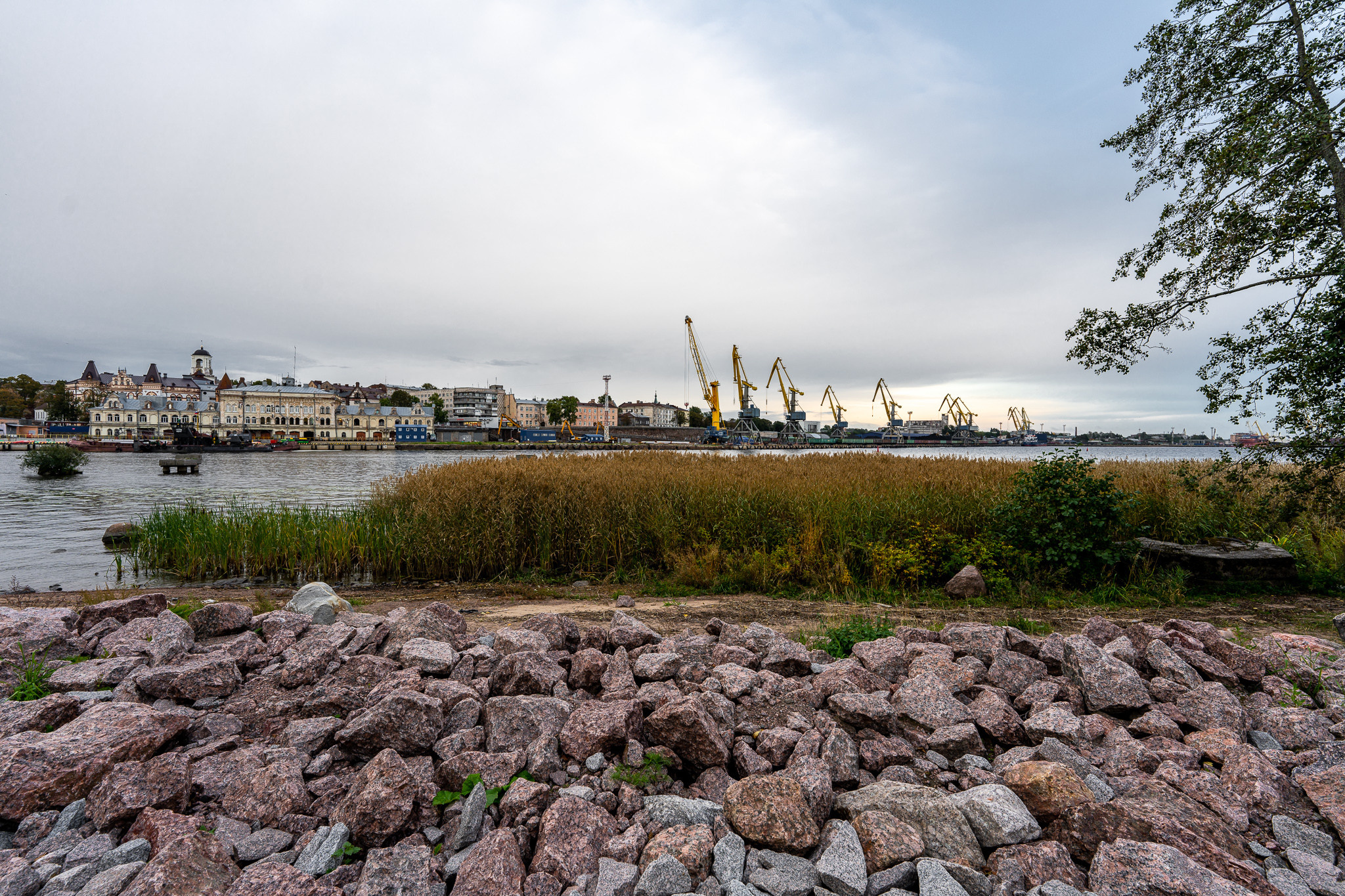 Вид на порт Выборга