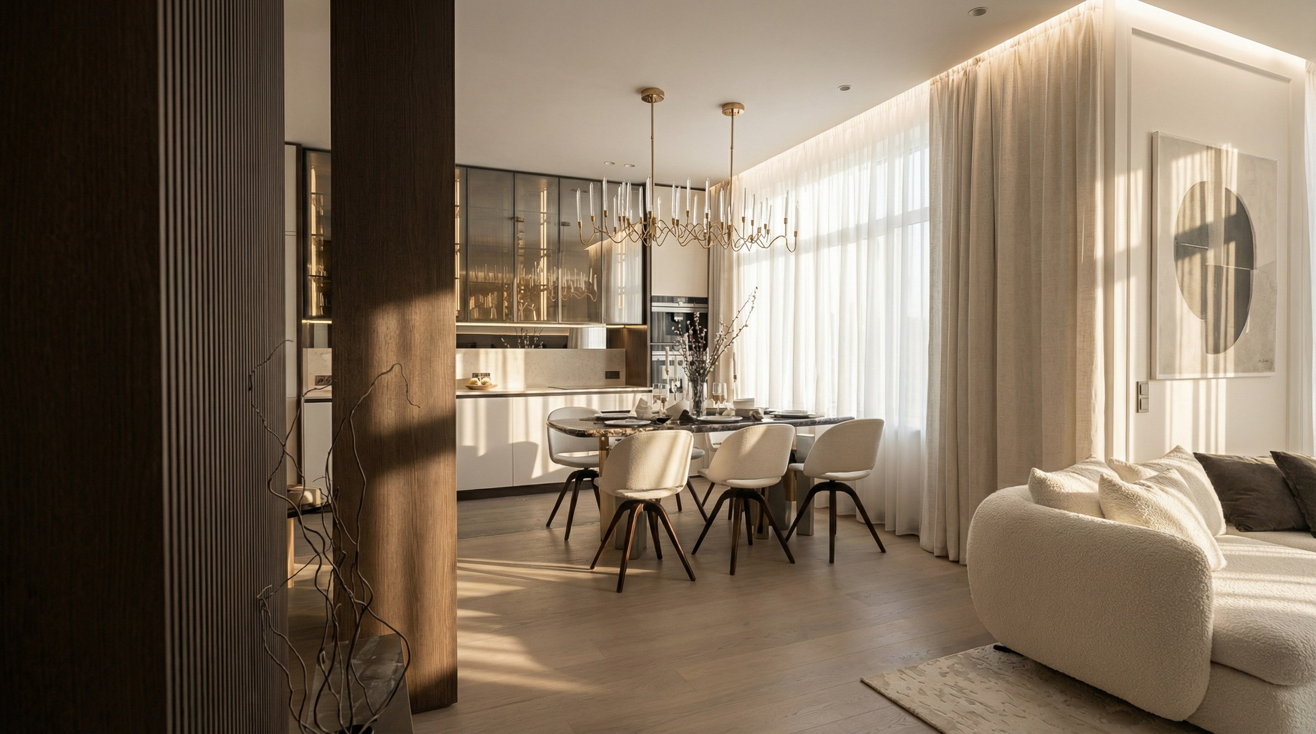 Дизайн квартиры 185 м² в Краснодаре — Реализованный проект Валерии Котович