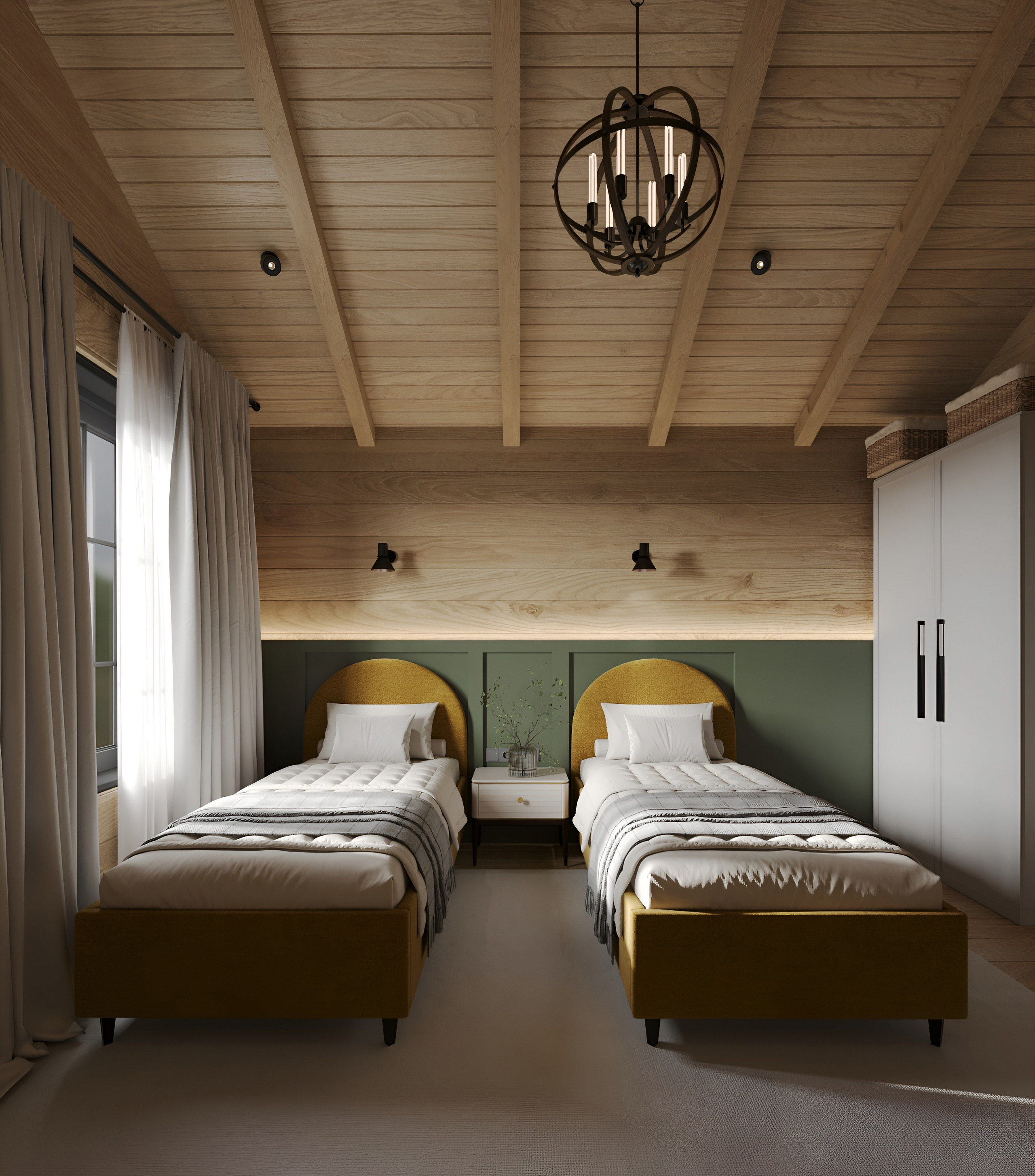 Спальня. 3D Визуализация интерьеров жилых и коммерческих помещений