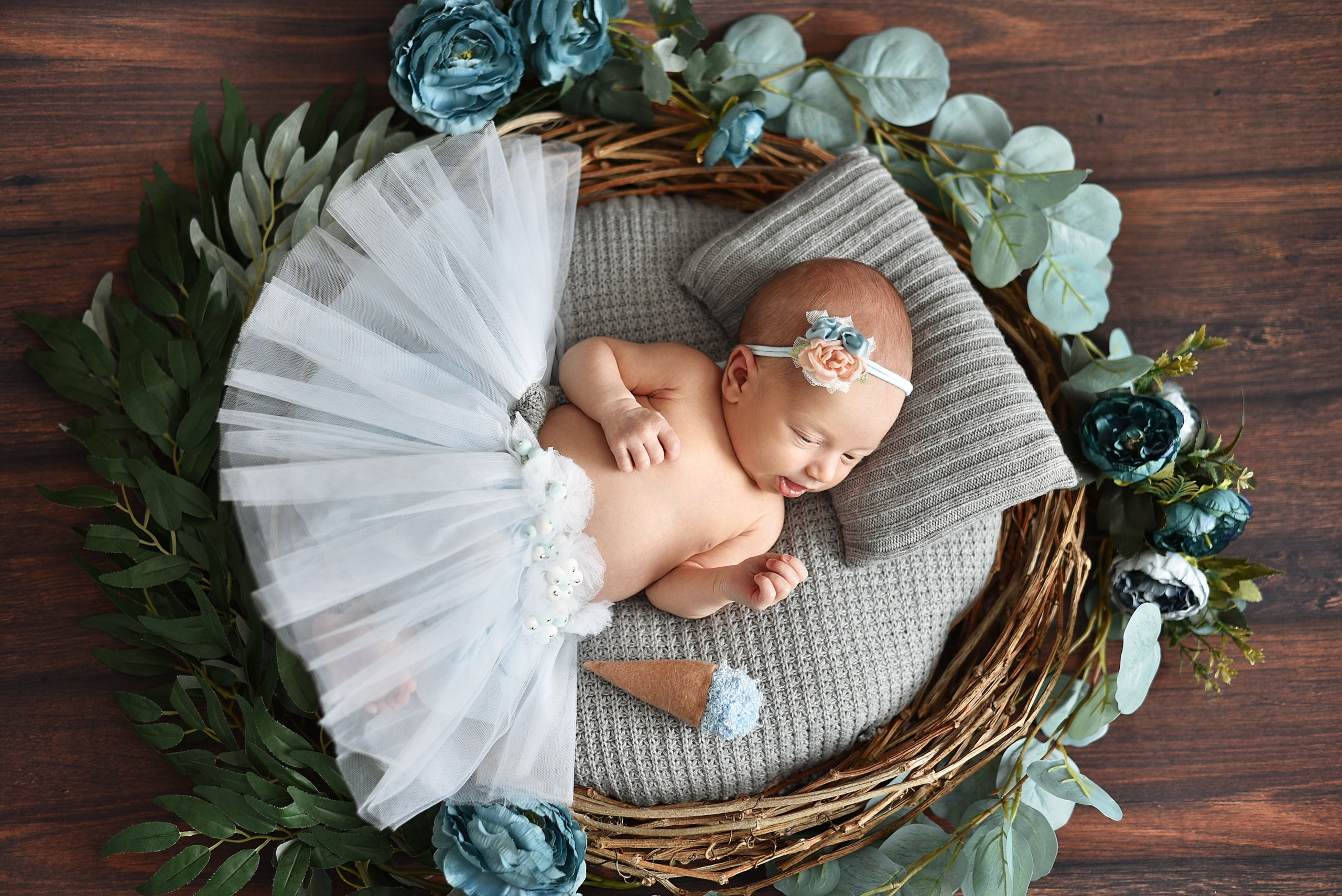 Оливия 14 дней. Фотограф беременности и новорожденных малышей Анастасия Никитина