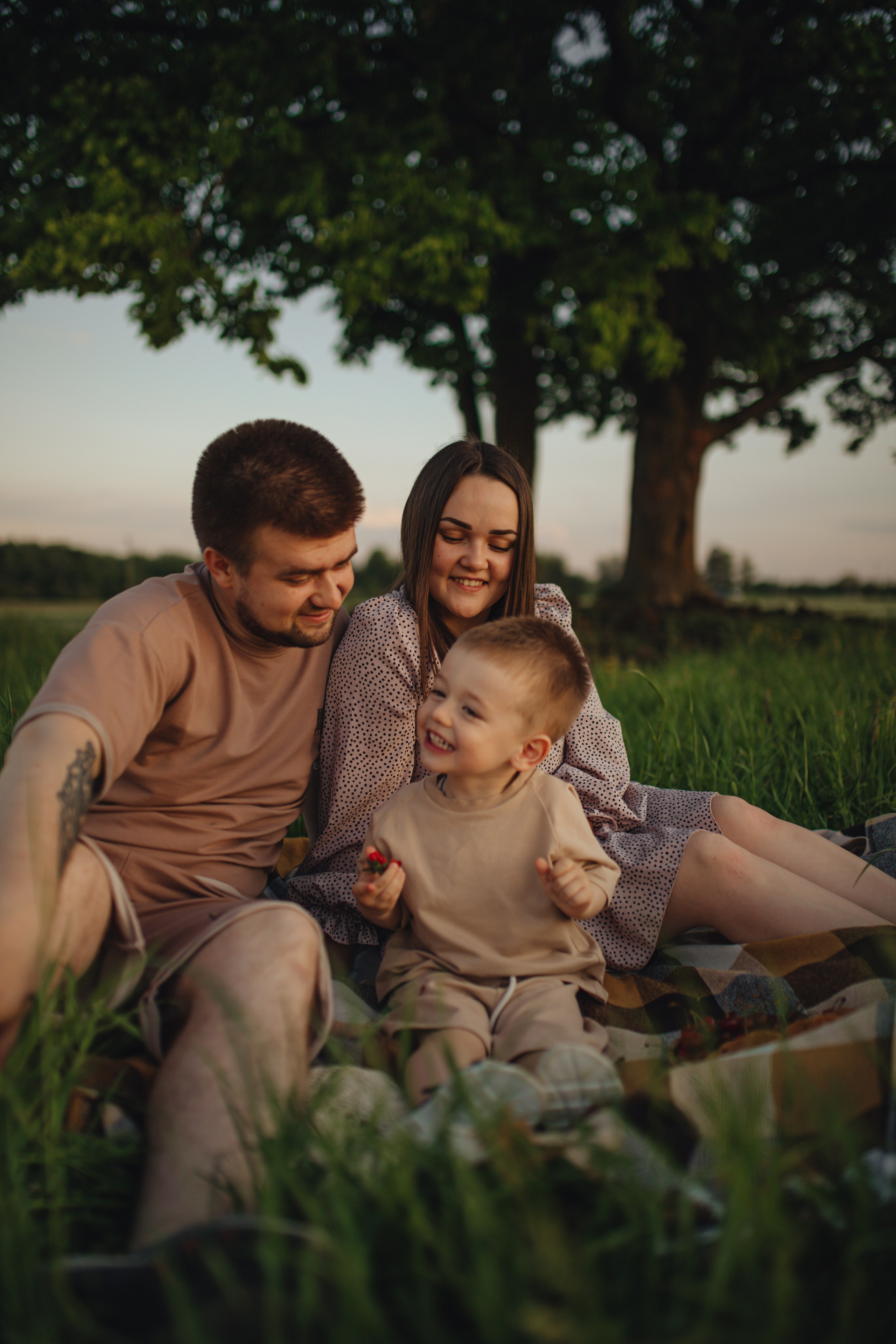 В поле на закате. Фотограф Винокурова Кристина в Санкт-Петербурге