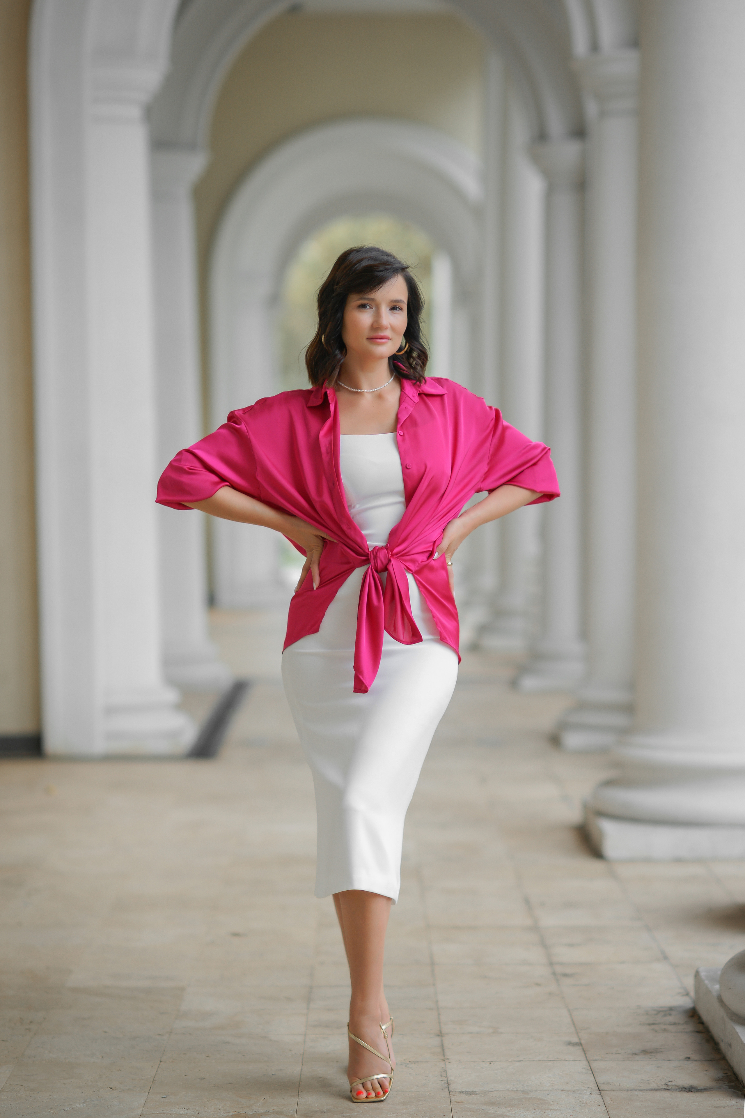 фото девушки в Зимнем театре Сочи