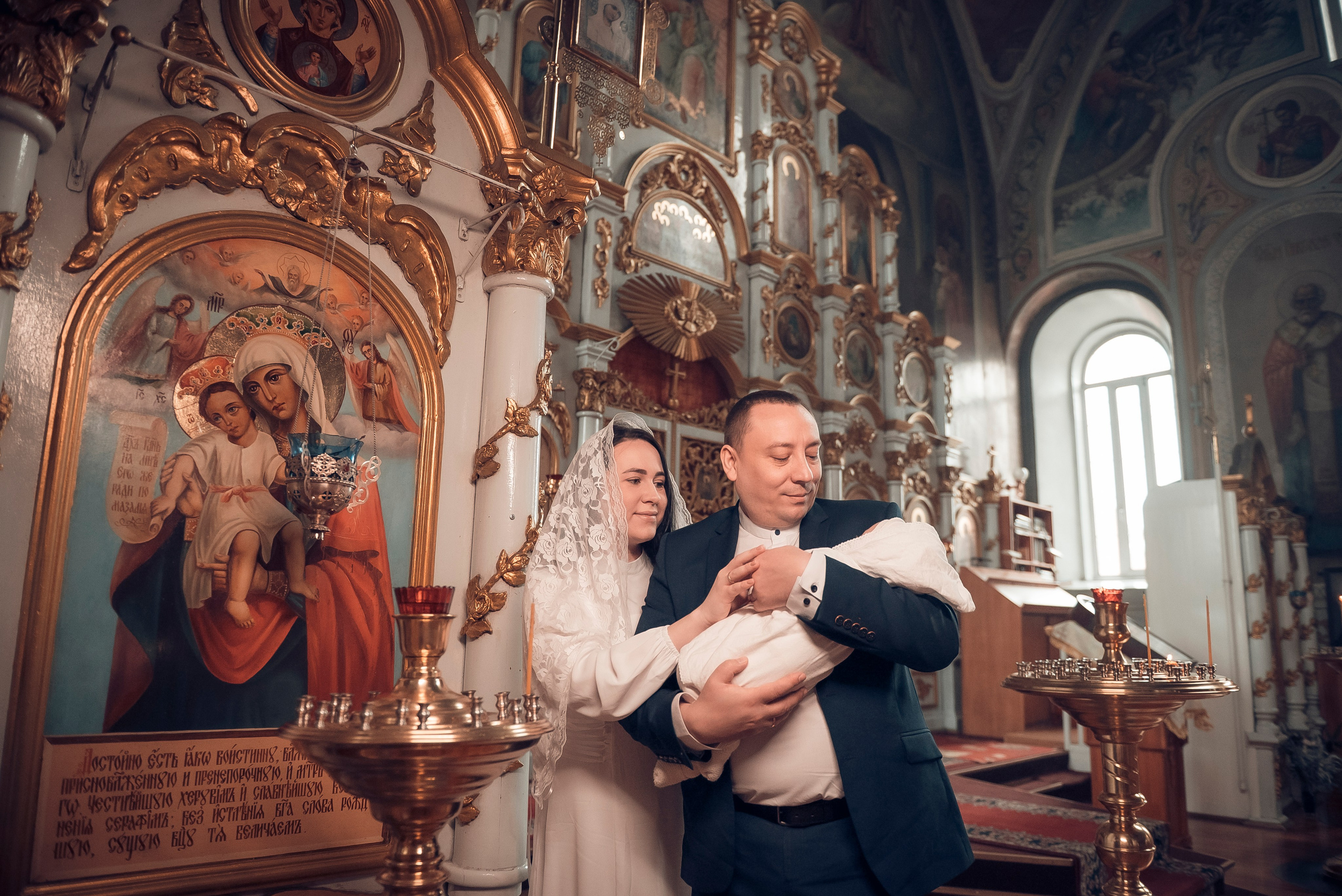 Таинство Крещения (постановочная съемка). Moscow_CPC