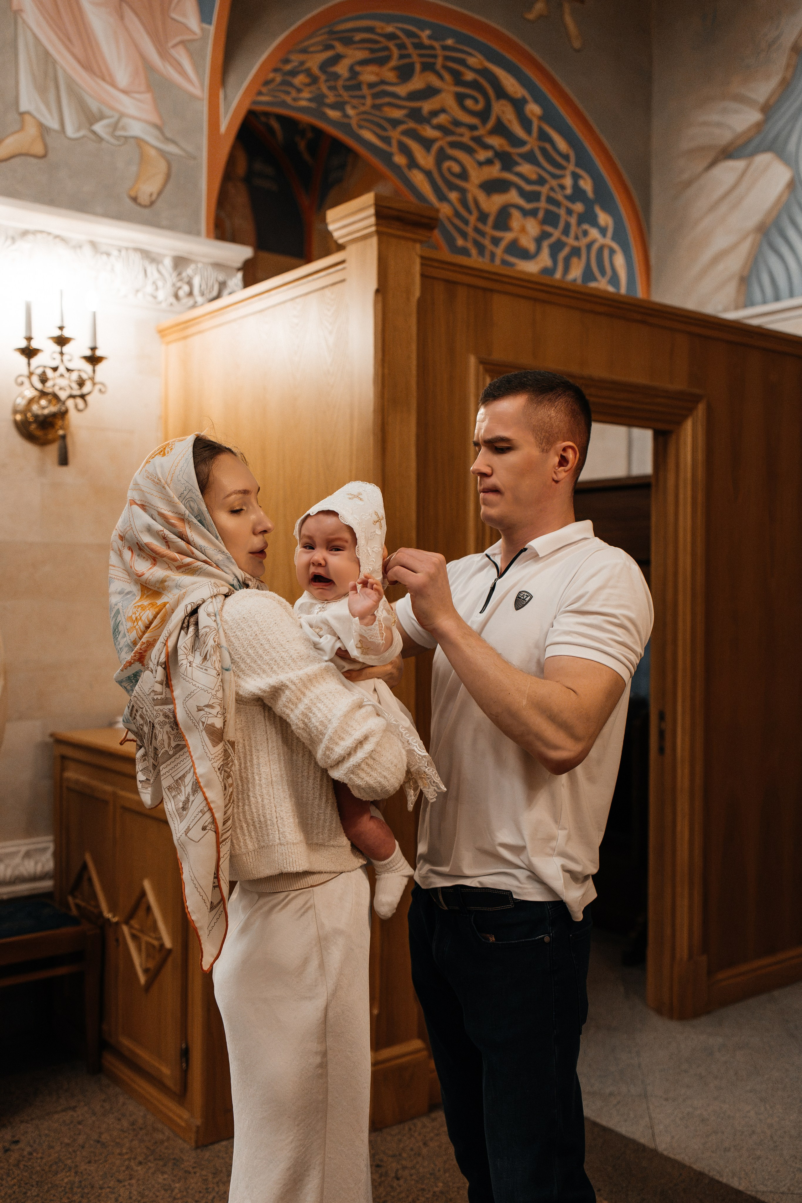 Крещение Анны. Семейный фотограф в Москве Алина Киблина