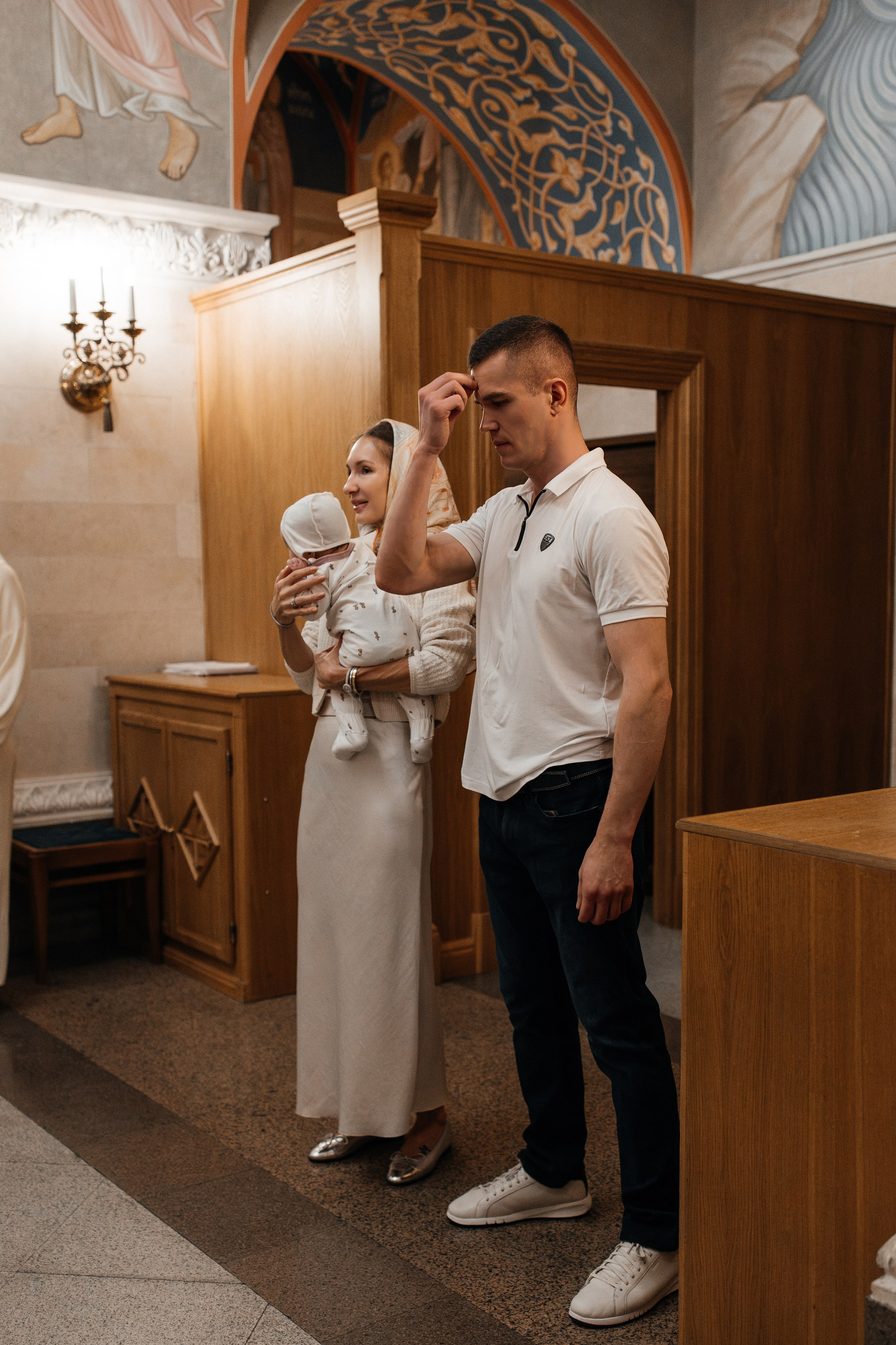 Крещение Анны. Семейный фотограф в Москве Алина Киблина