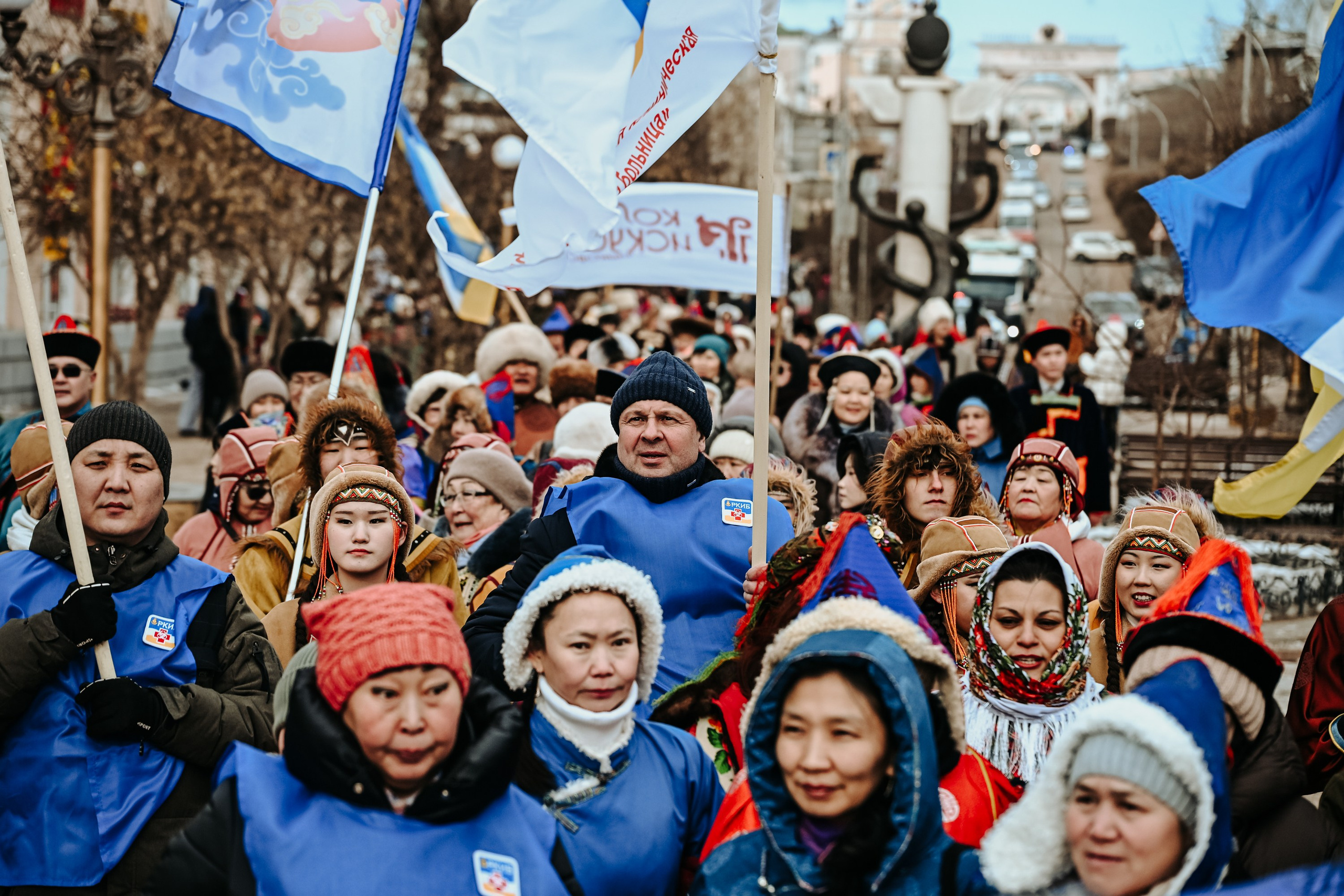 Дэгэлфлэшмоб. Фотобанк Республики Бурятия