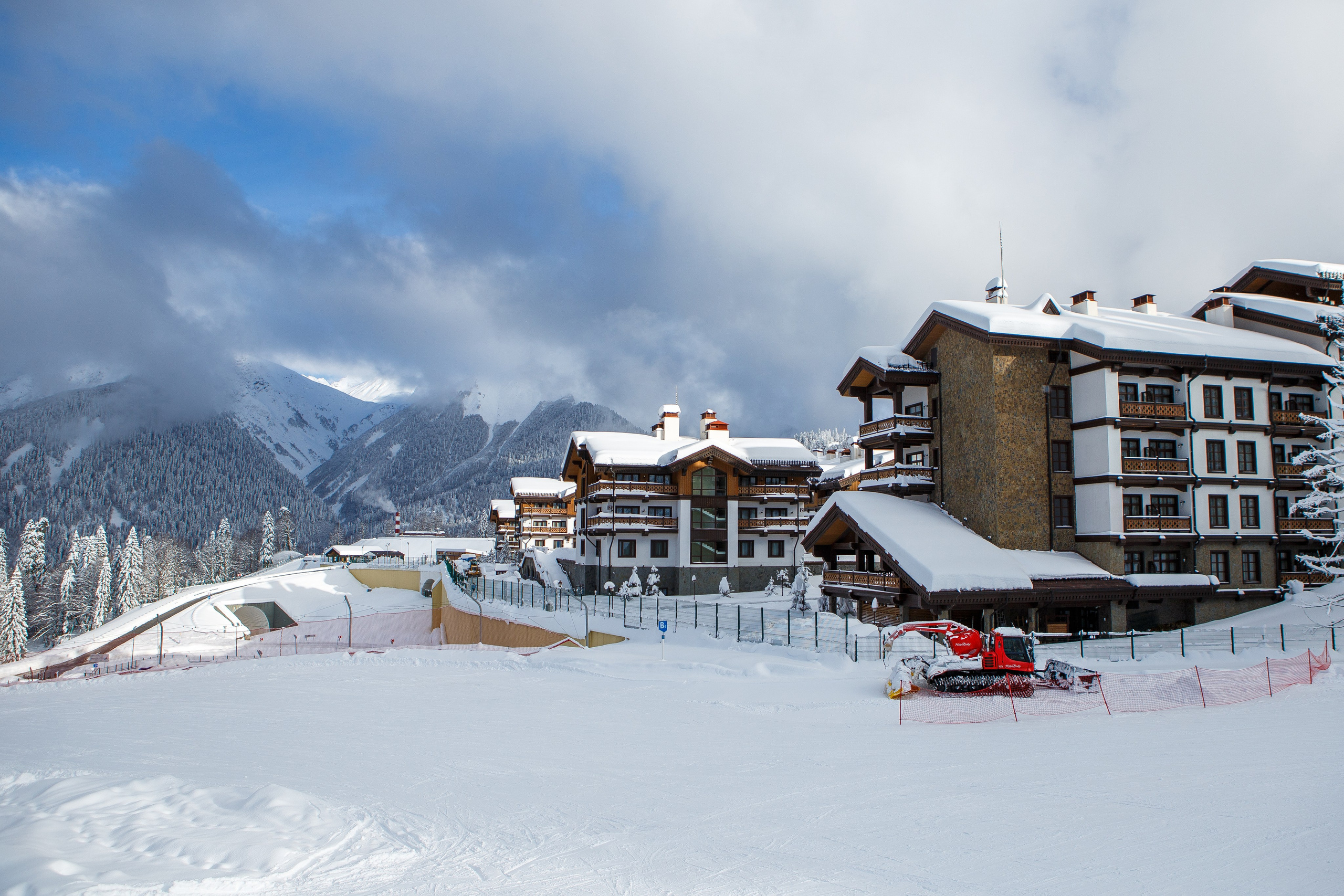 Горные лыжи. Семейный фотограф в Краснодаре
