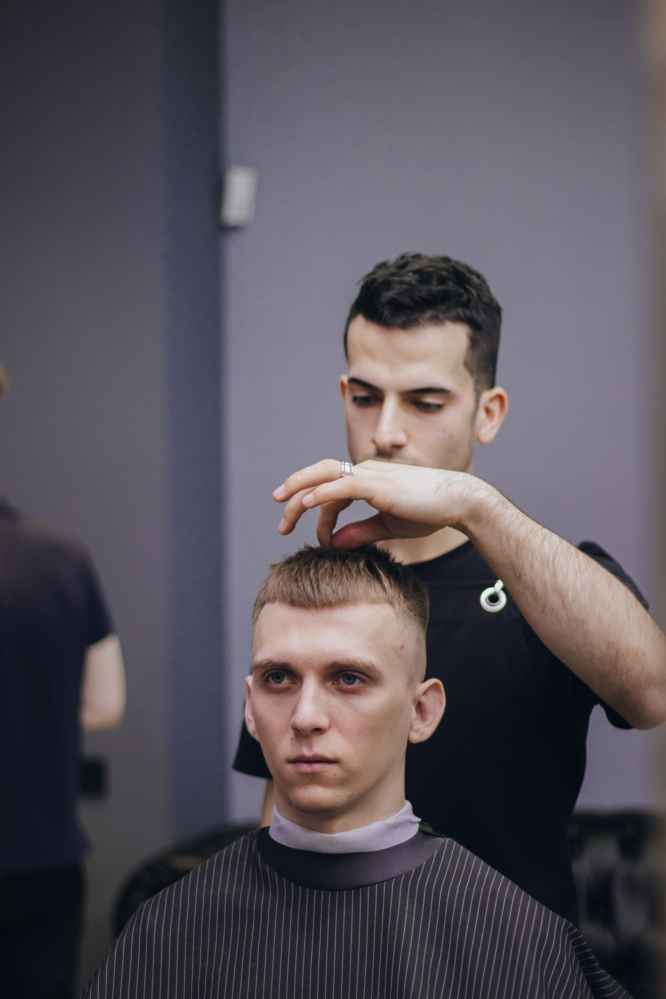 Barbershop Dad. Content shooting. KRIS KRUPINNIKOVA